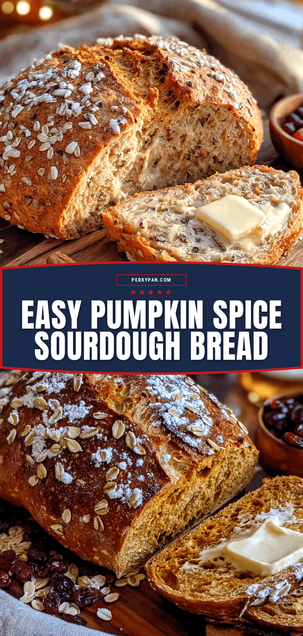 pumpkin spice sourdough discard bread recipe