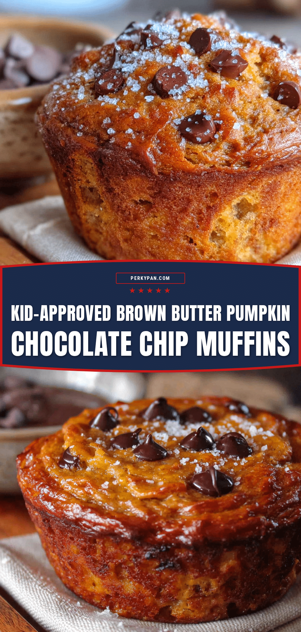 brown butter pumpkin chocolate chip muffins recipe