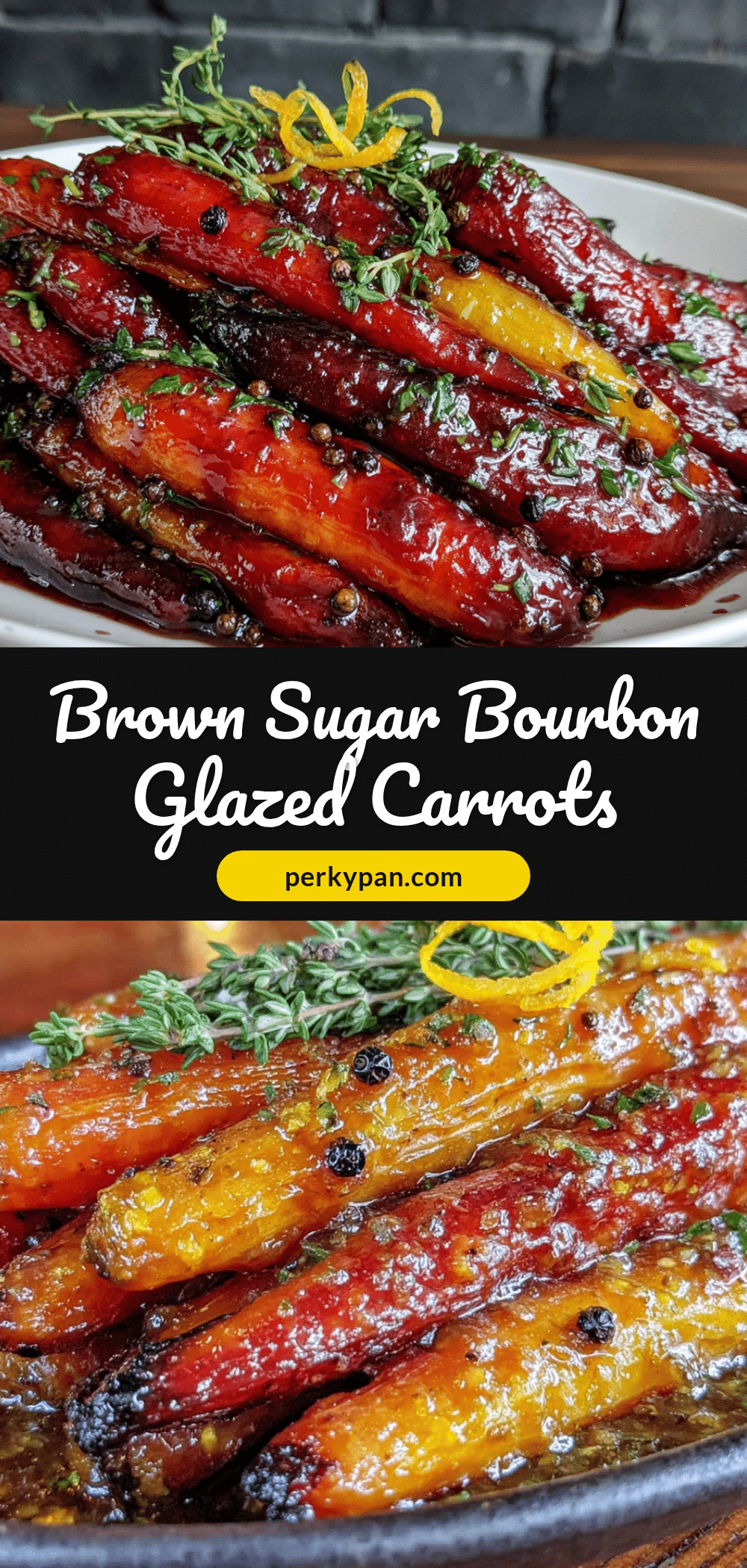 brown sugar bourbon glazed carrots recipe