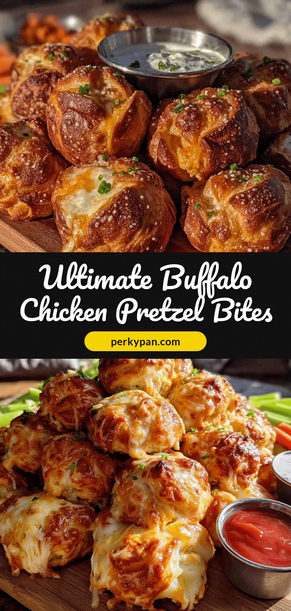 buffalo chicken dip stuffed pretzel bites recipe