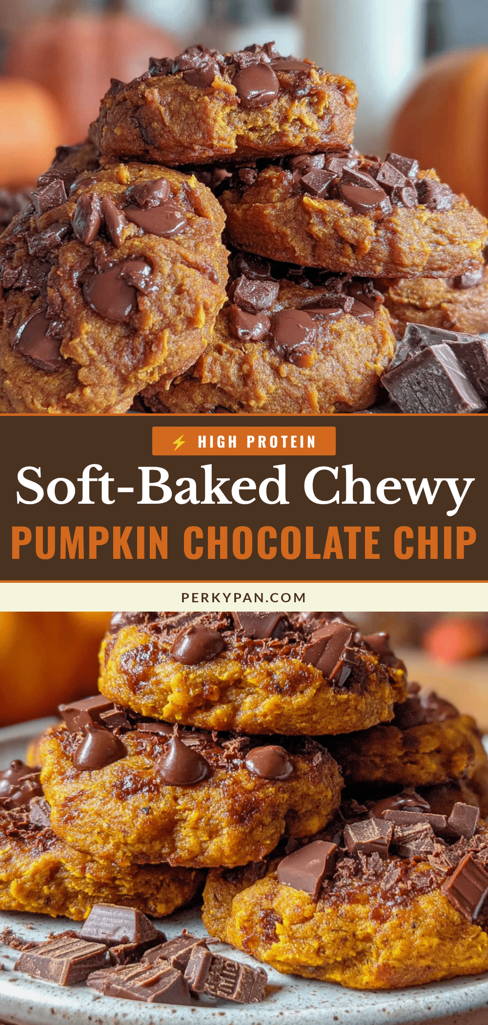chewy pumpkin chocolate chip cookies recipe
