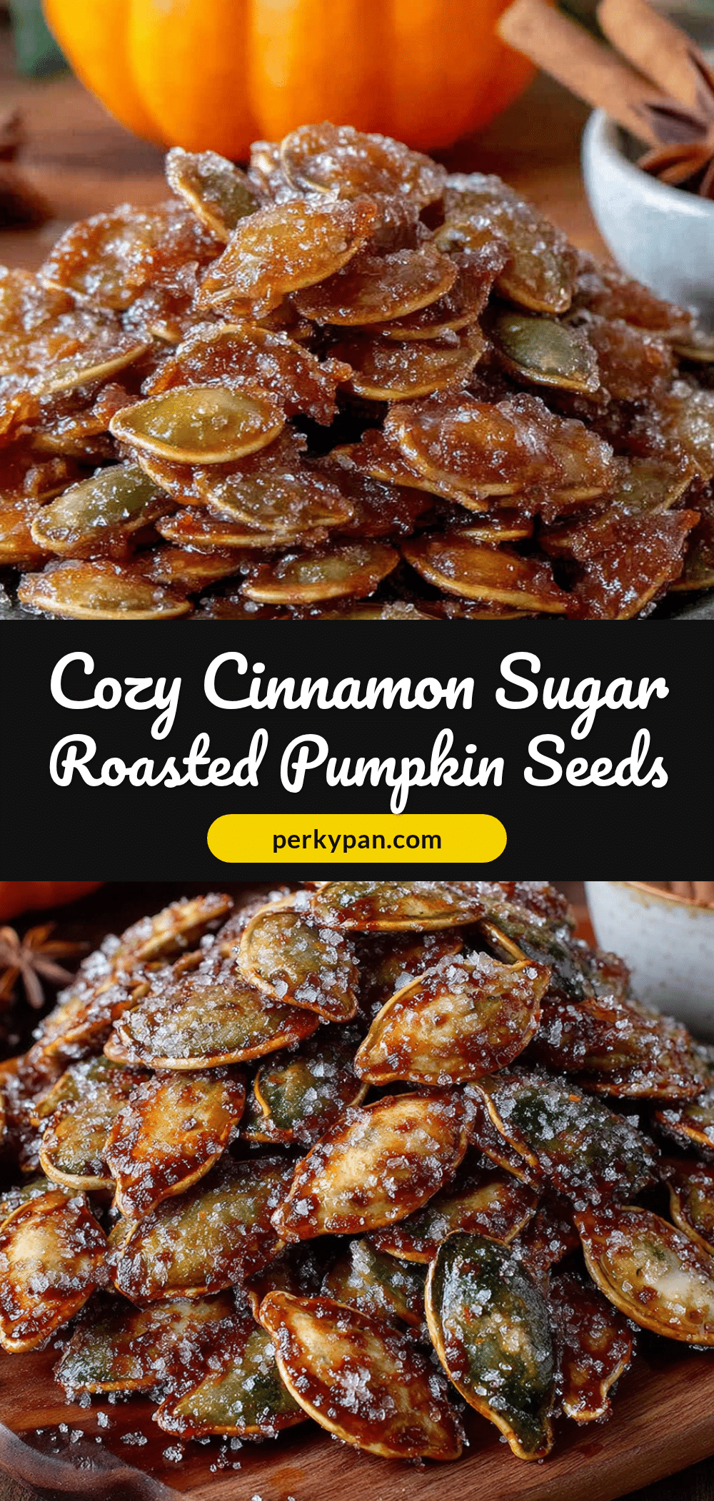 cinnamon sugar roasted pumpkin seeds recipe