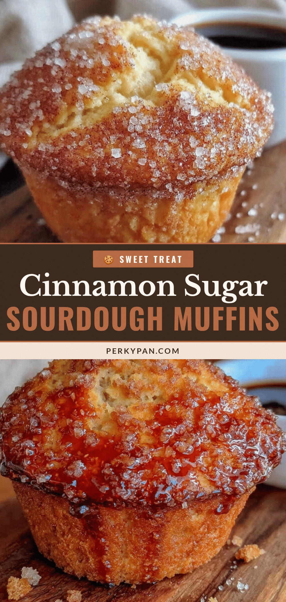 cinnamon sugar sourdough discard muffins recipe