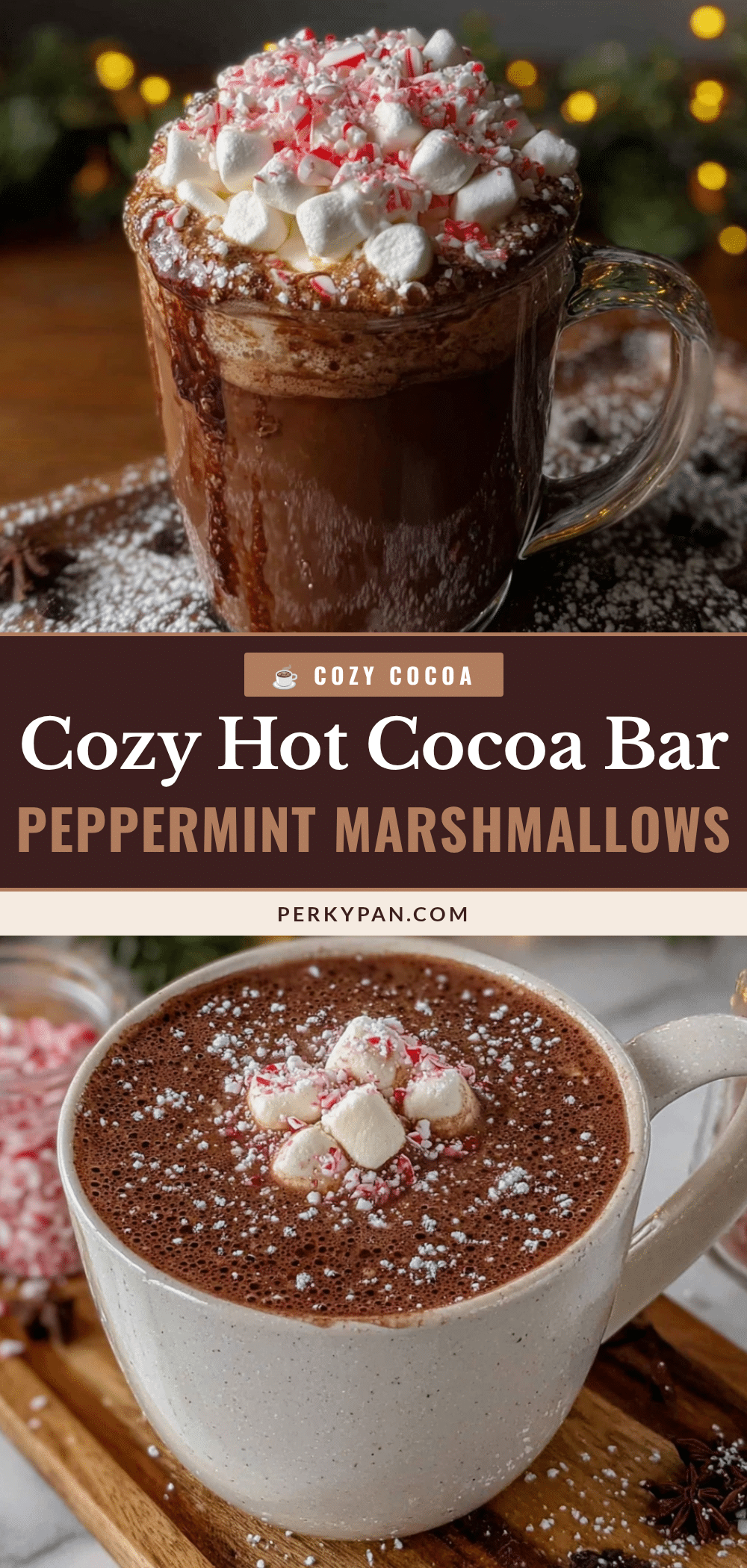cozy hot cocoa bar with peppermint marshmallows recipe