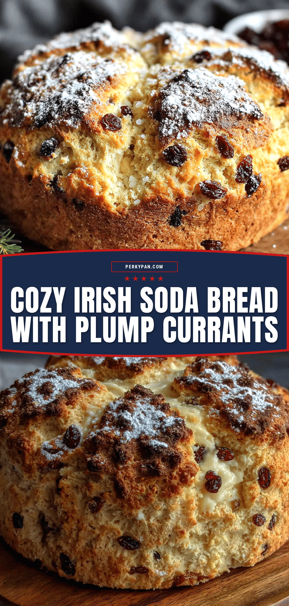 cozy Irish soda bread with currants recipe