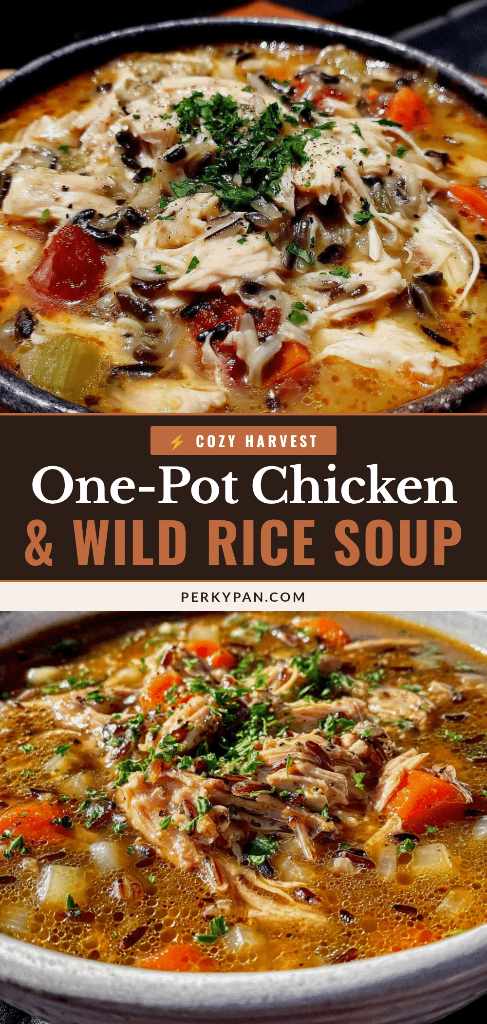 Cozy One-Pot Chicken and Wild Rice Fall Soup recipe