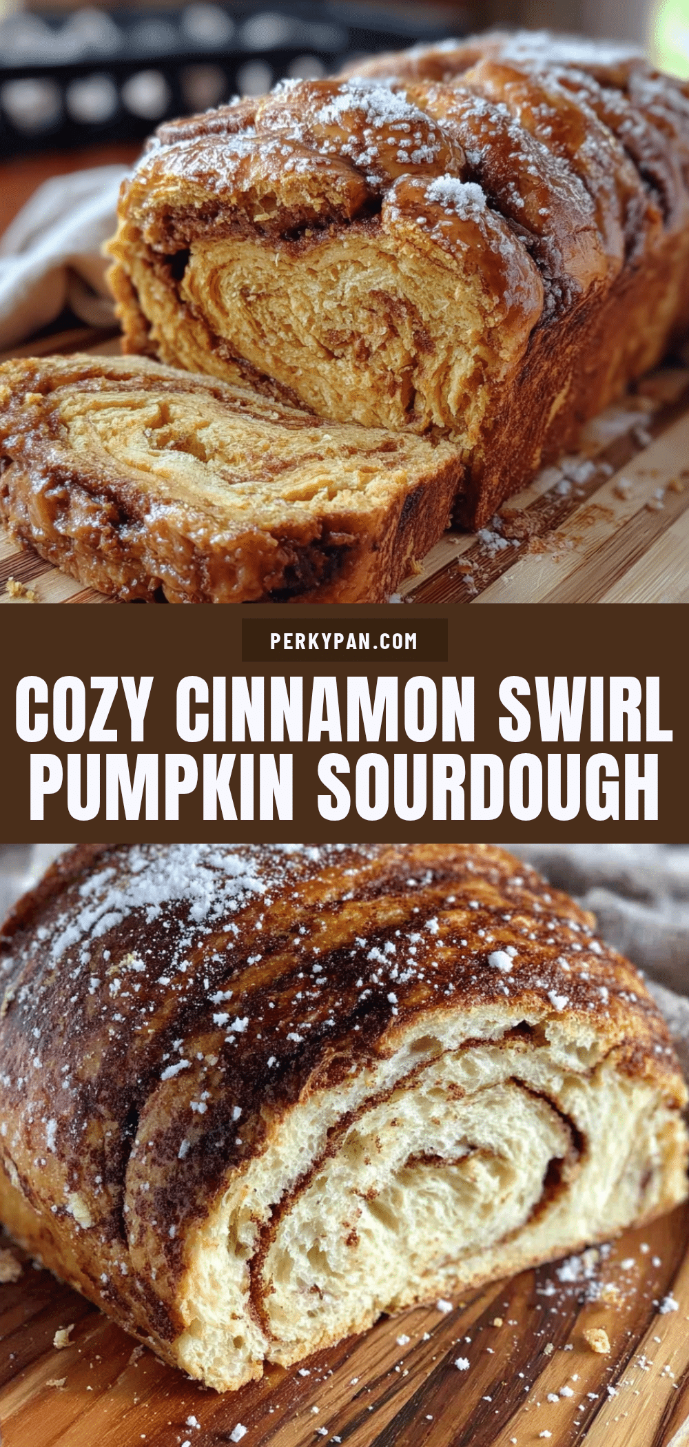 cozy pumpkin sourdough bread with cinnamon swirl recipe