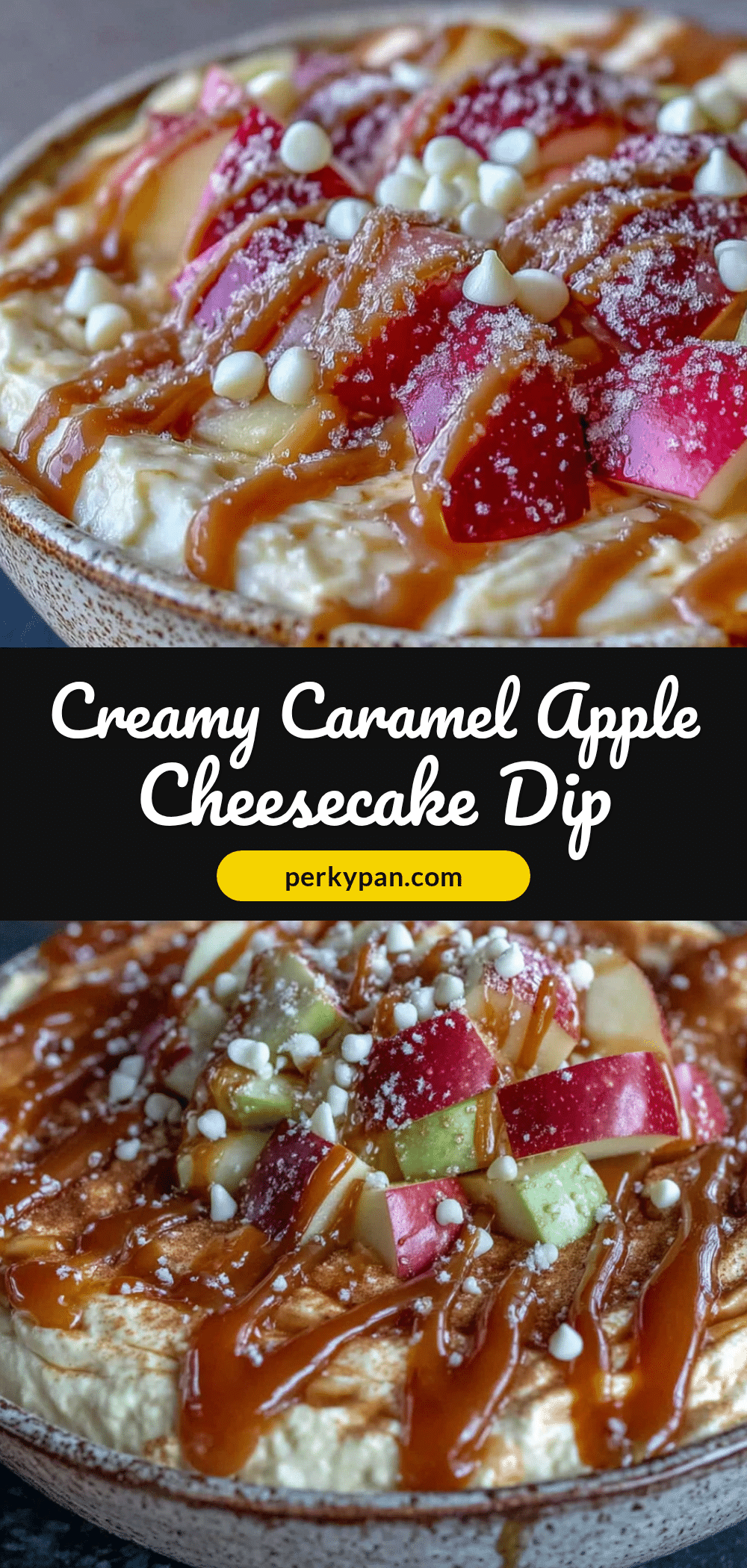 creamy caramel apple cheesecake dip recipe