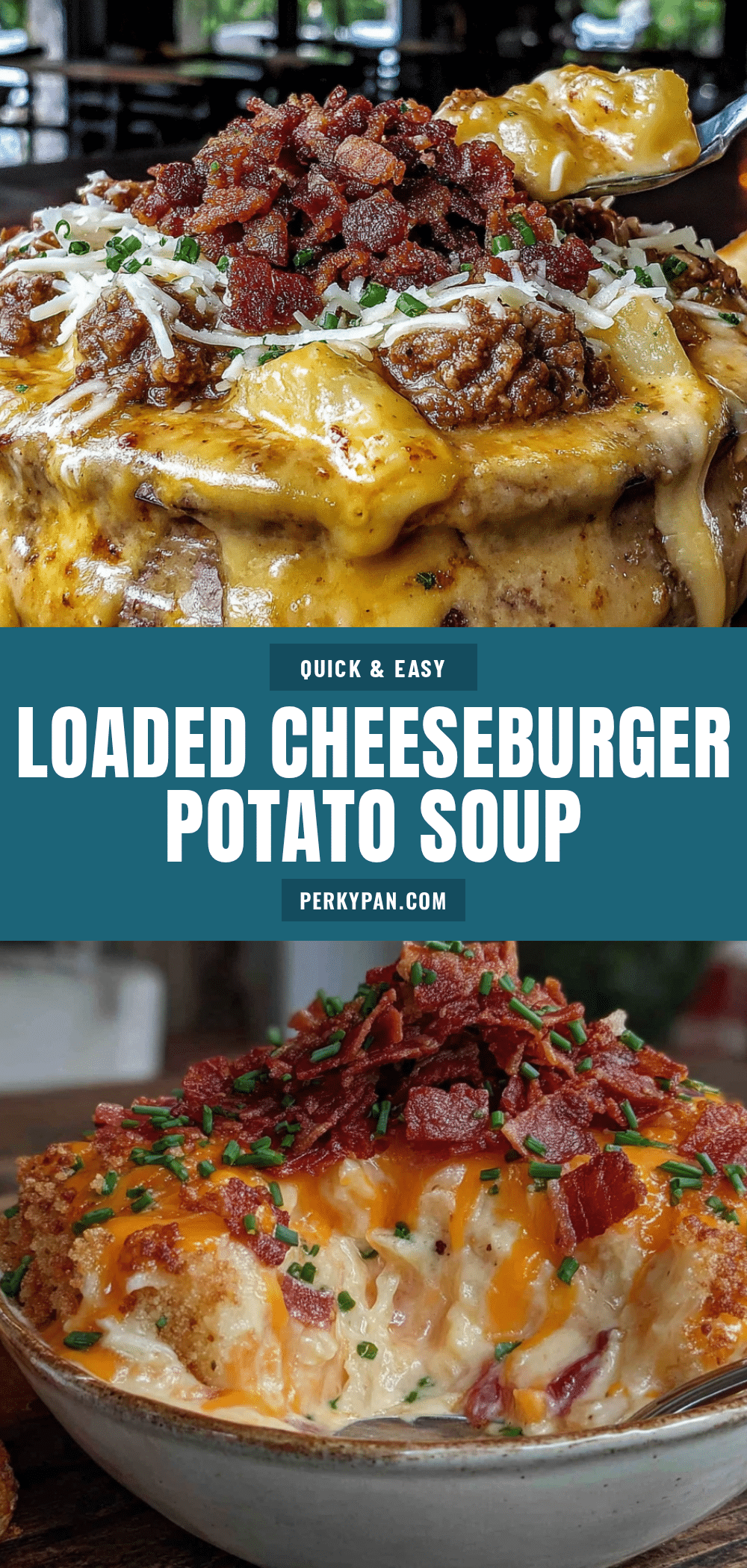 creamy cheeseburger potato soup recipe
