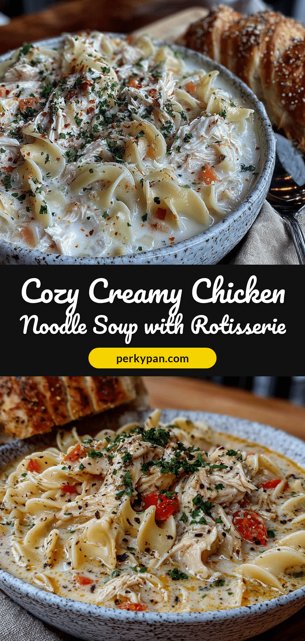 creamy chicken noodle soup recipe
