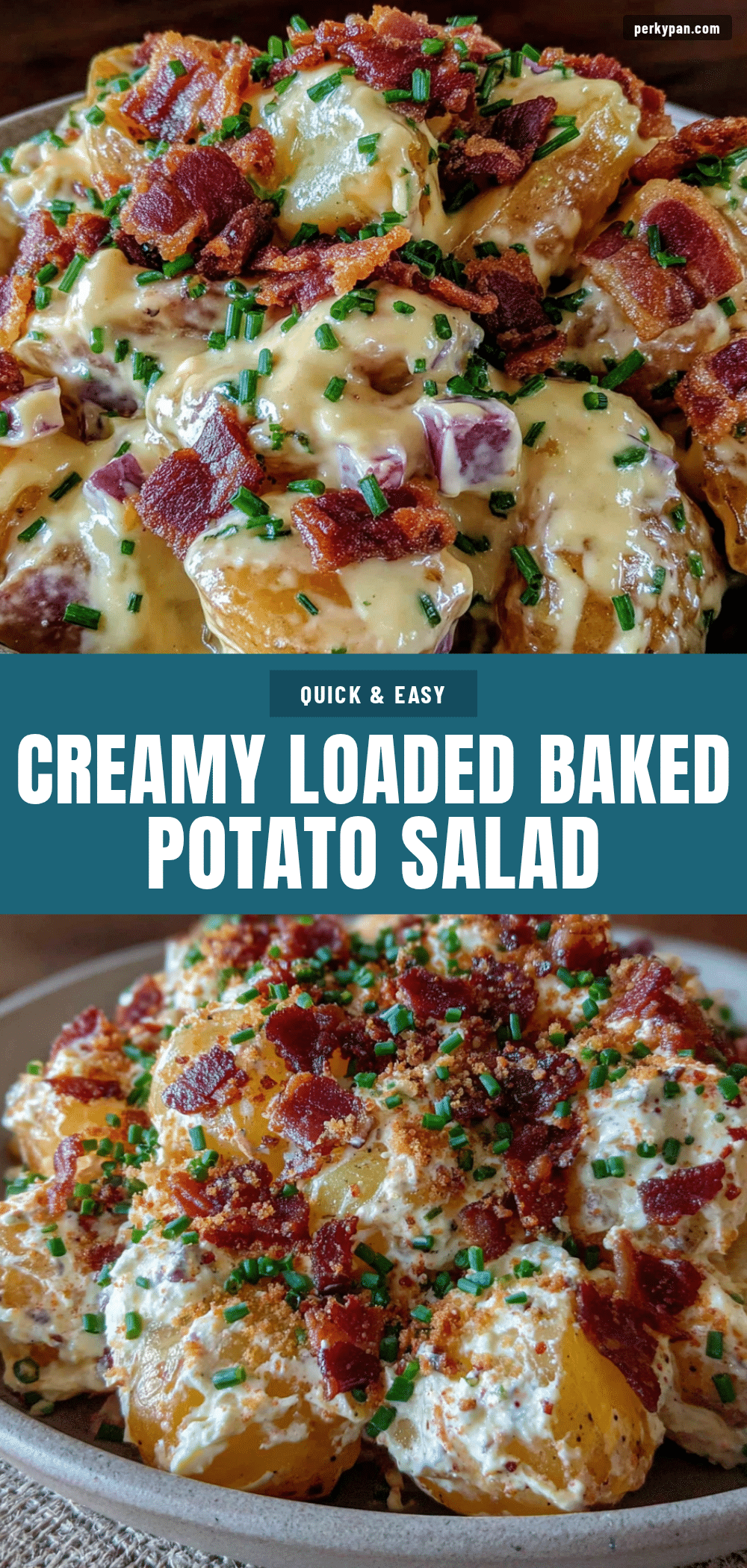 creamy loaded baked potato salad recipe