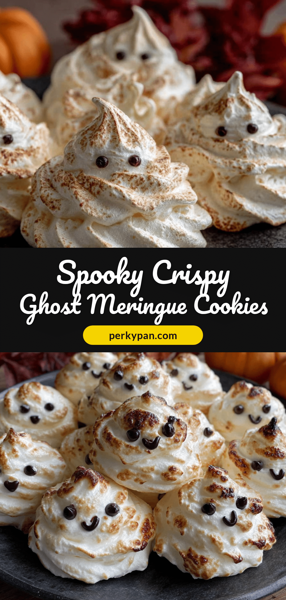 crispy ghost meringue cookies recipe