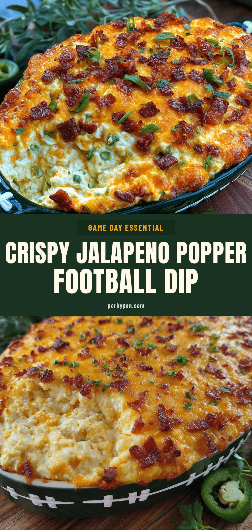 crispy jalapeno popper football dip recipe