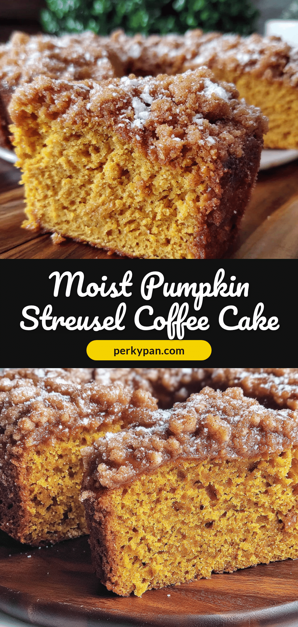 Crispy Pumpkin Streusel Coffee Cake recipe
