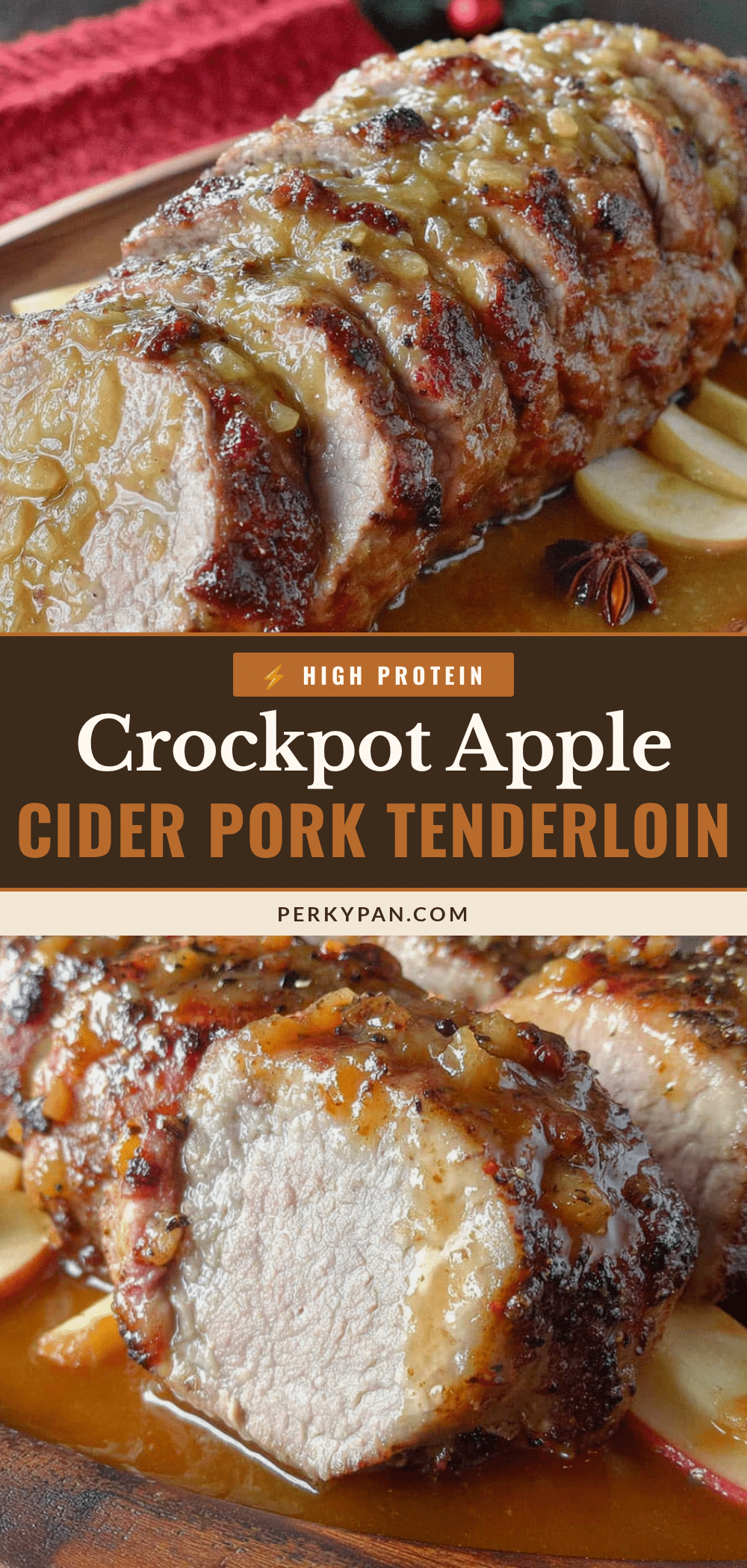 crockpot apple cider braised pork tenderloin recipe