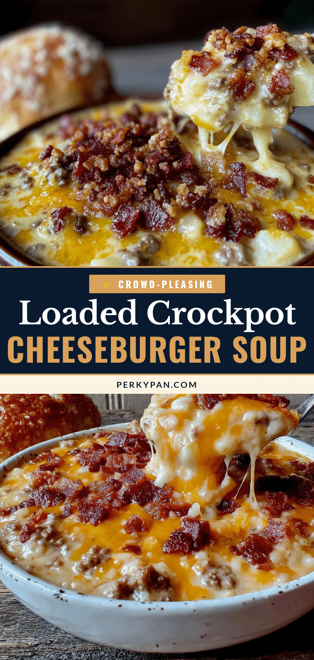 crockpot cheeseburger soup recipe