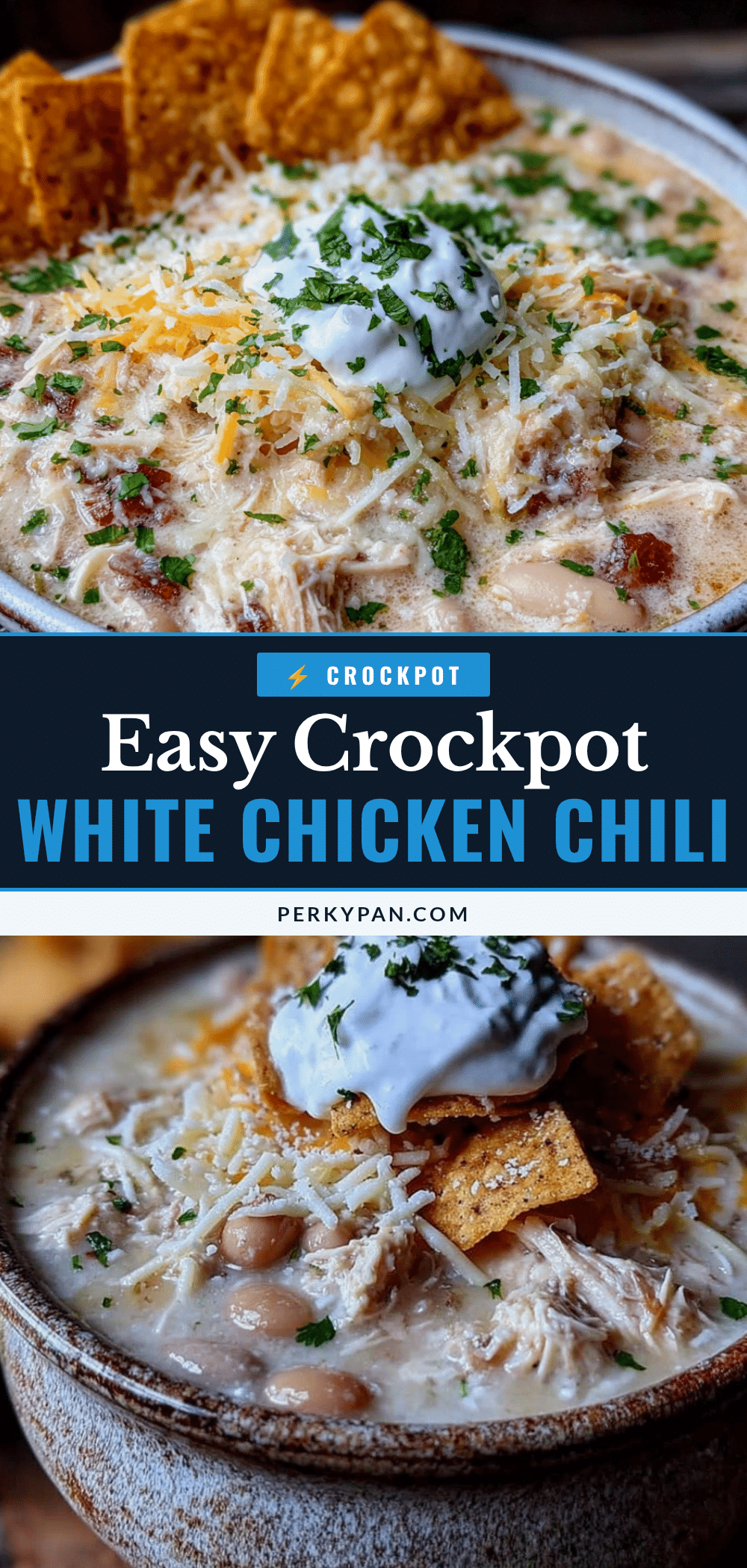 easy crockpot white chicken chili recipe