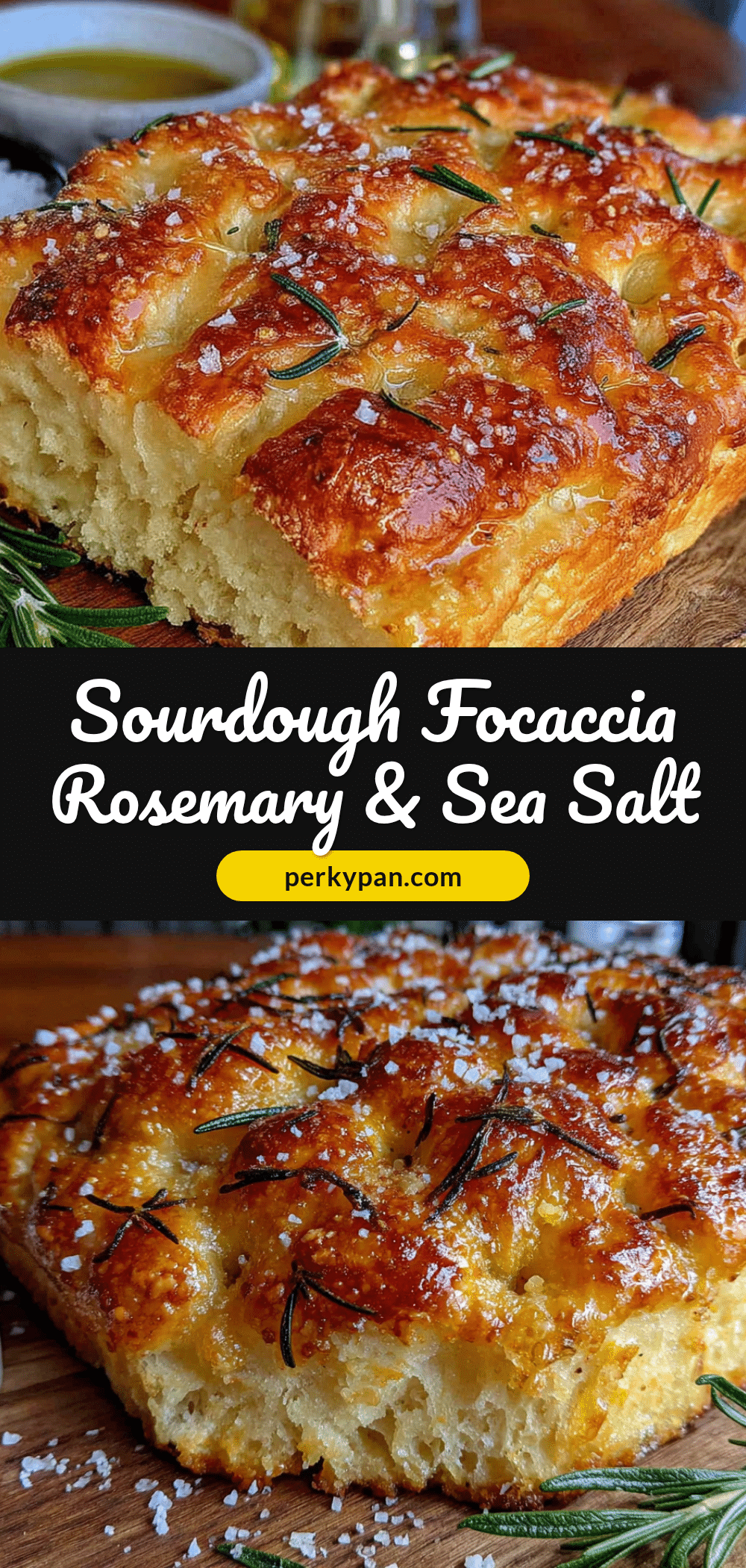 Easy sourdough focaccia recipe