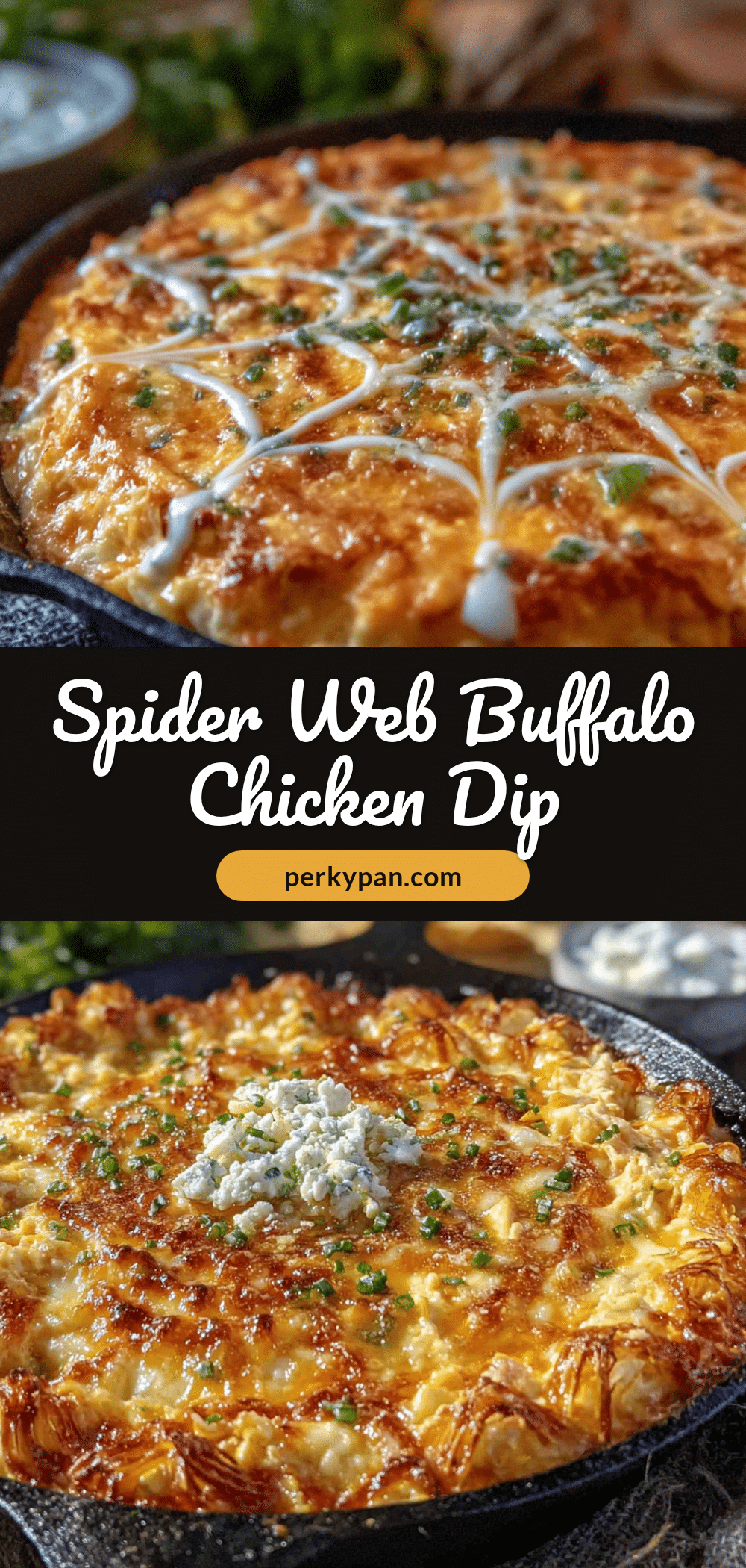easy spider web buffalo chicken dip recipe