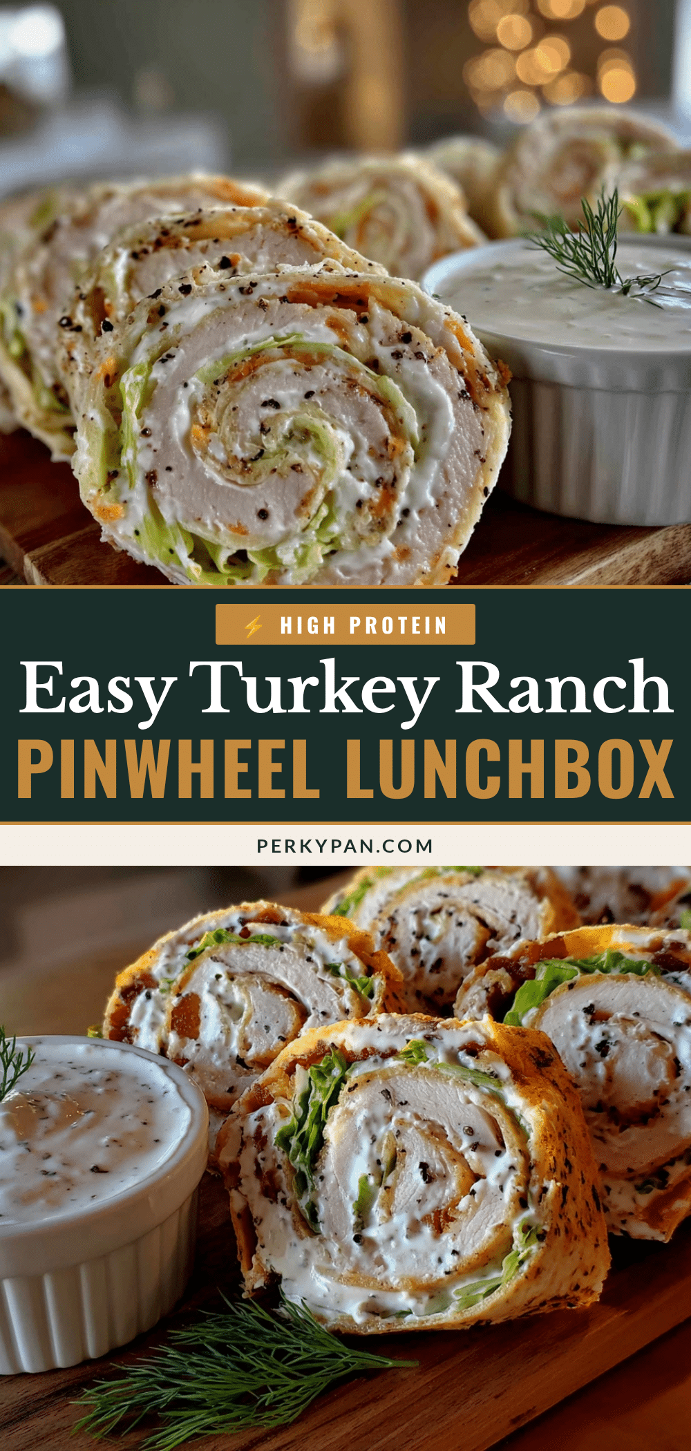 easy turkey ranch pinwheel lunchbox roll-ups recipe