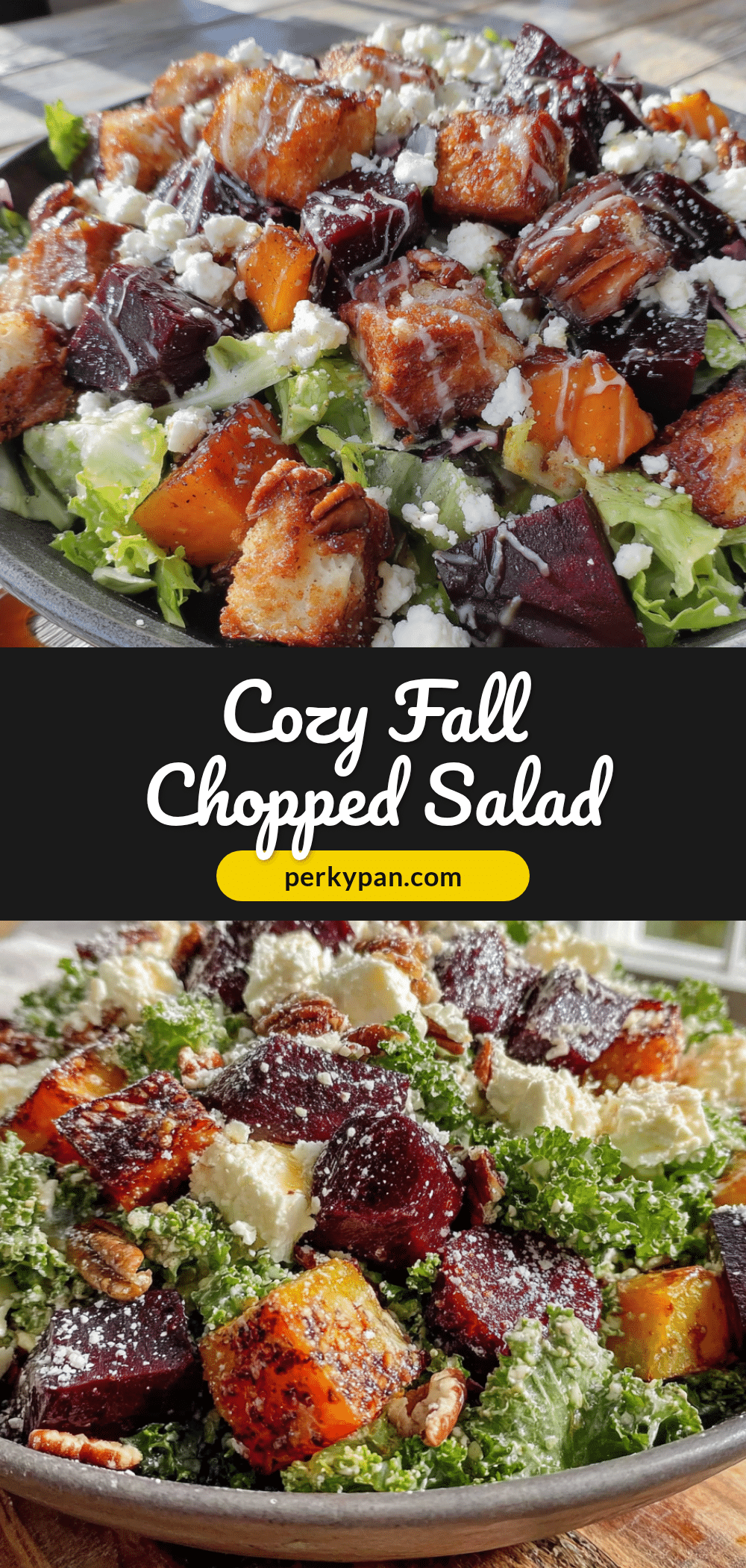 fall chopped salad with maple vinaigrette recipe
