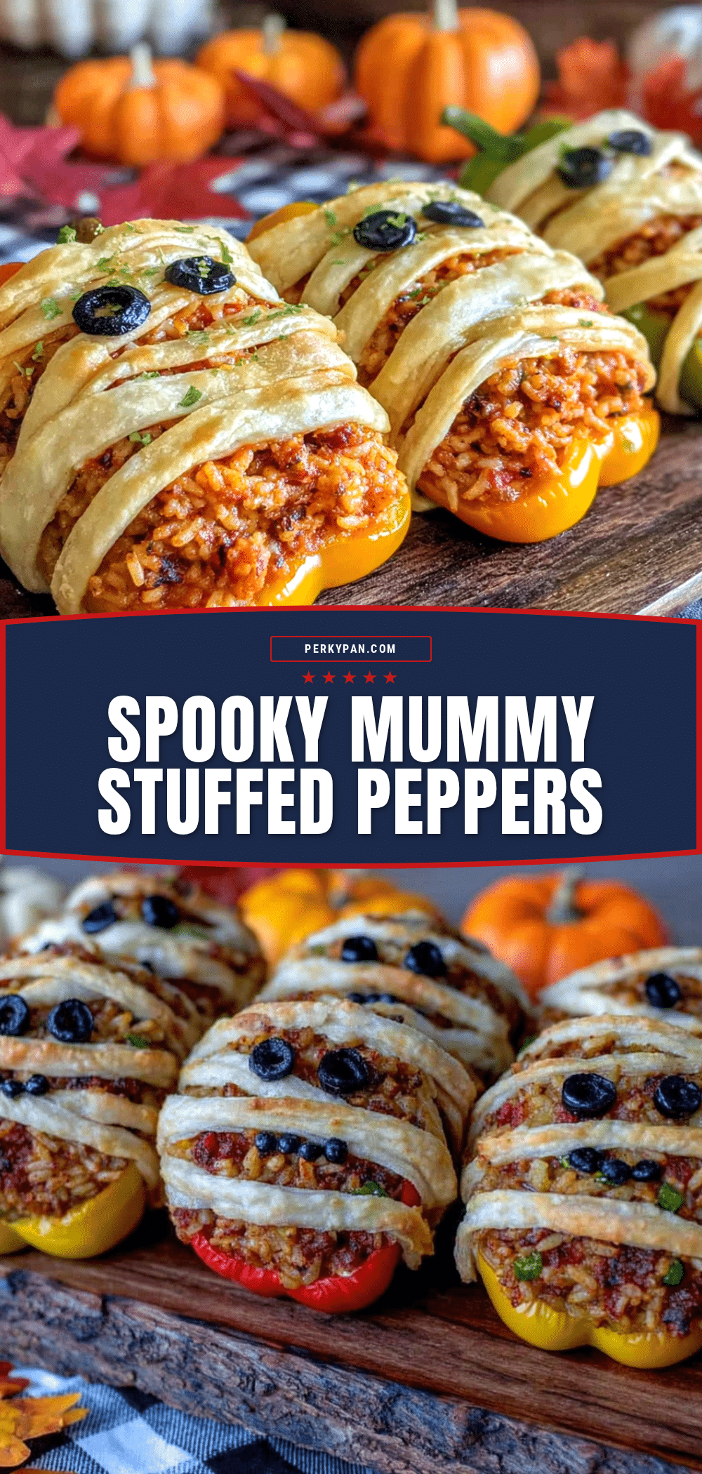 fun mummy stuffed peppers recipe