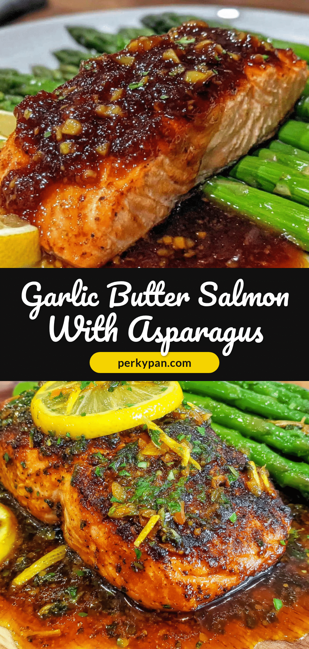 garlic butter salmon with asparagus recipe