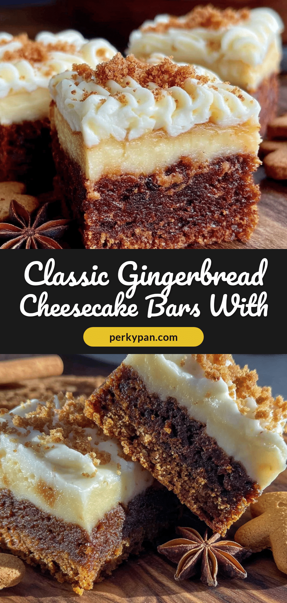 gingerbread cheesecake bars recipe