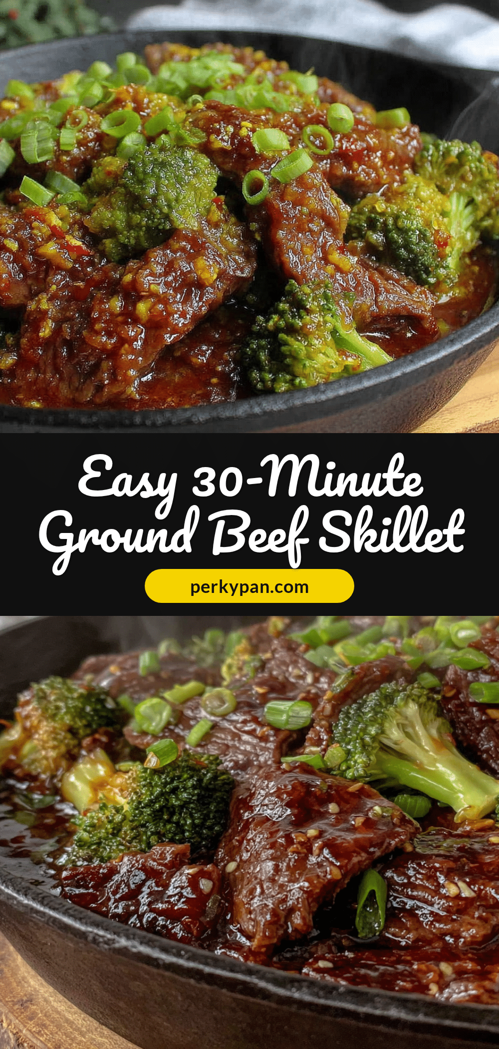 Ground Beef and Broccoli Skillet recipe