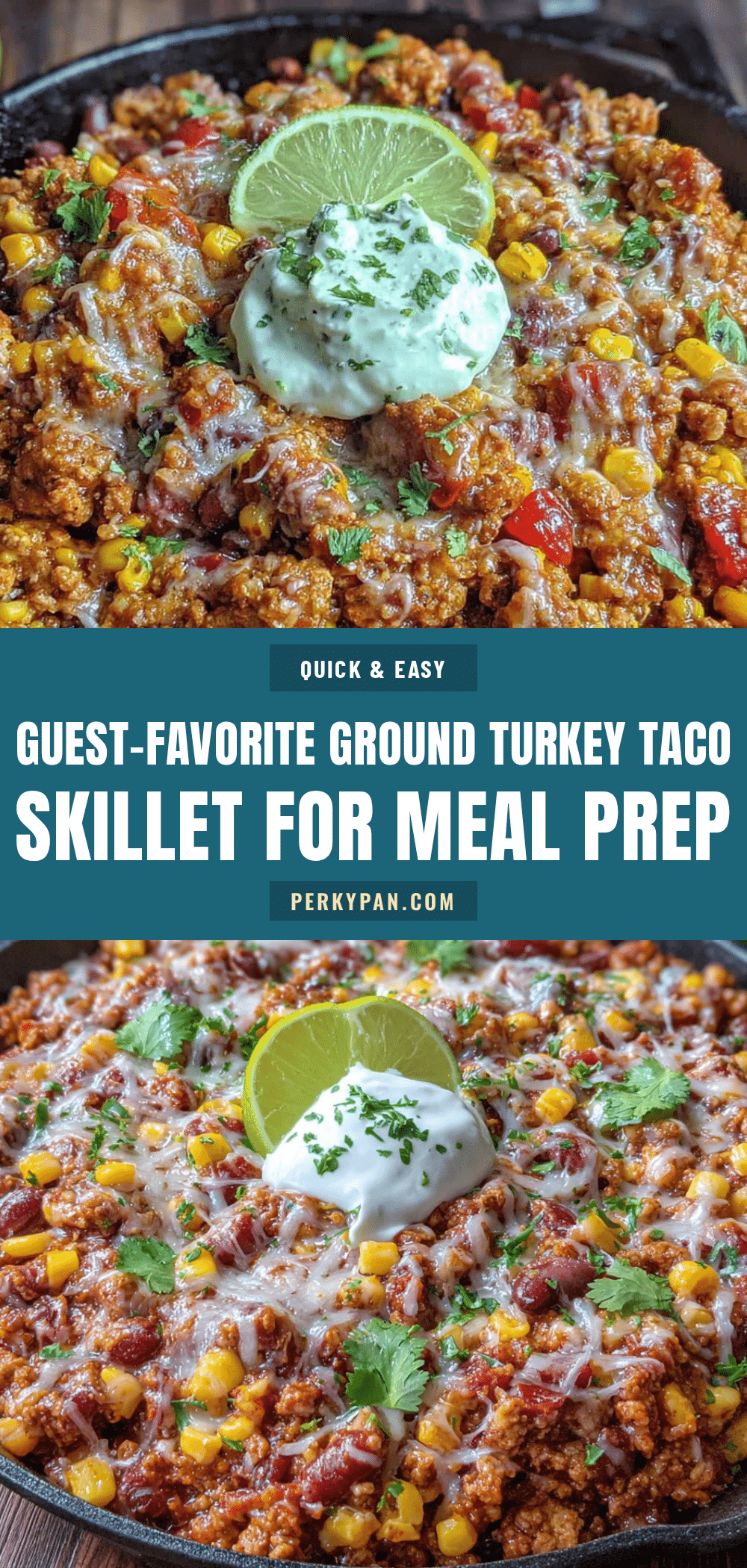 ground turkey taco skillet for meal prep recipe