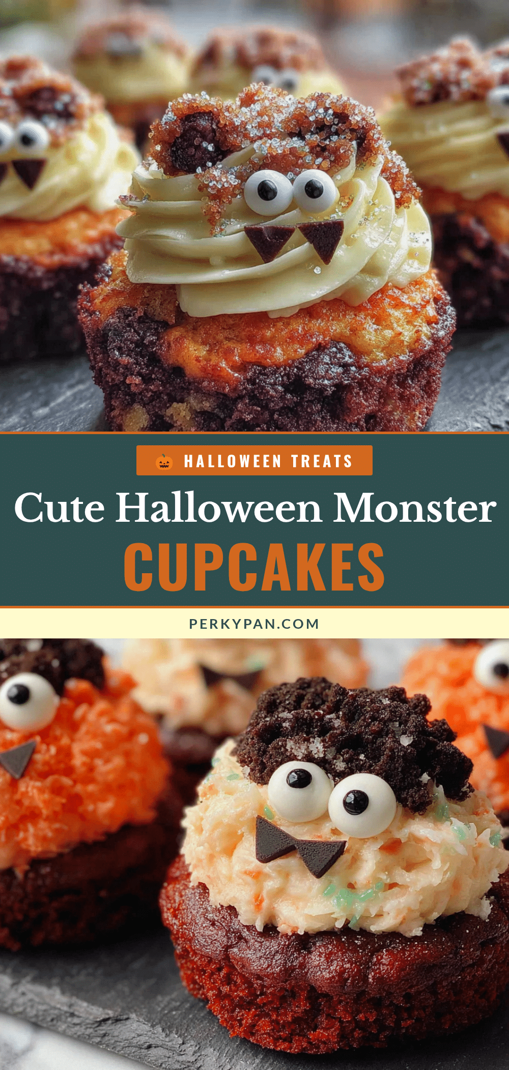 Halloween Monster Cupcakes recipe