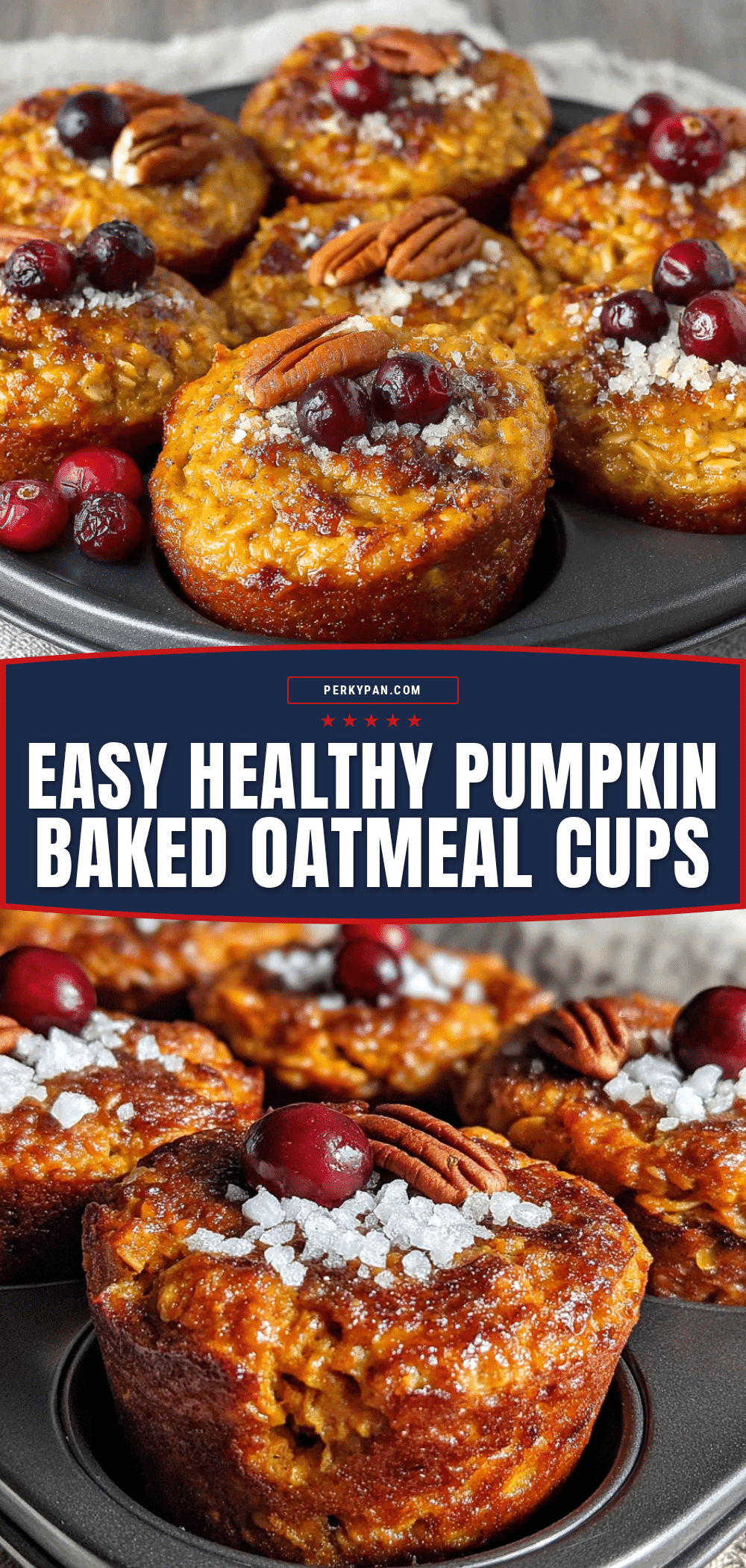 healthy pumpkin baked oatmeal cups recipe