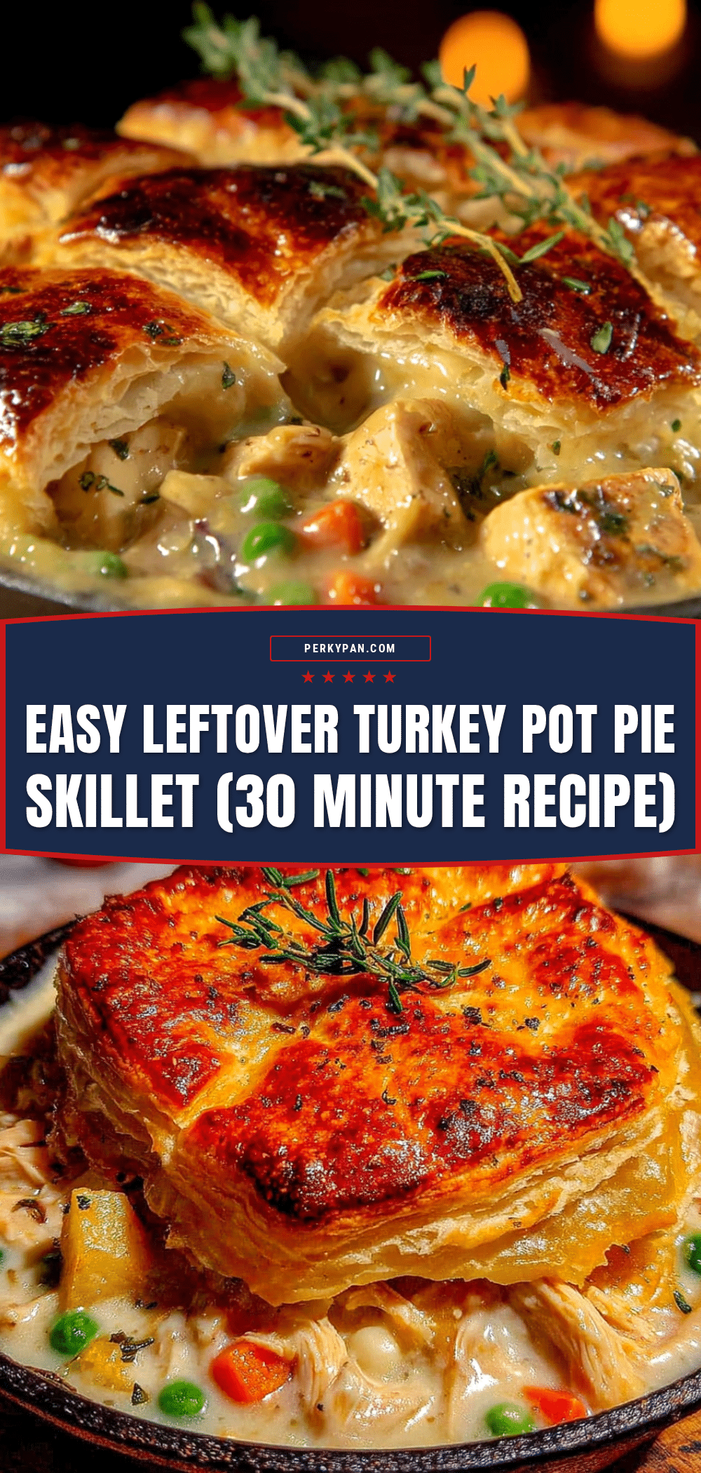 leftover turkey pot pie skillet recipe