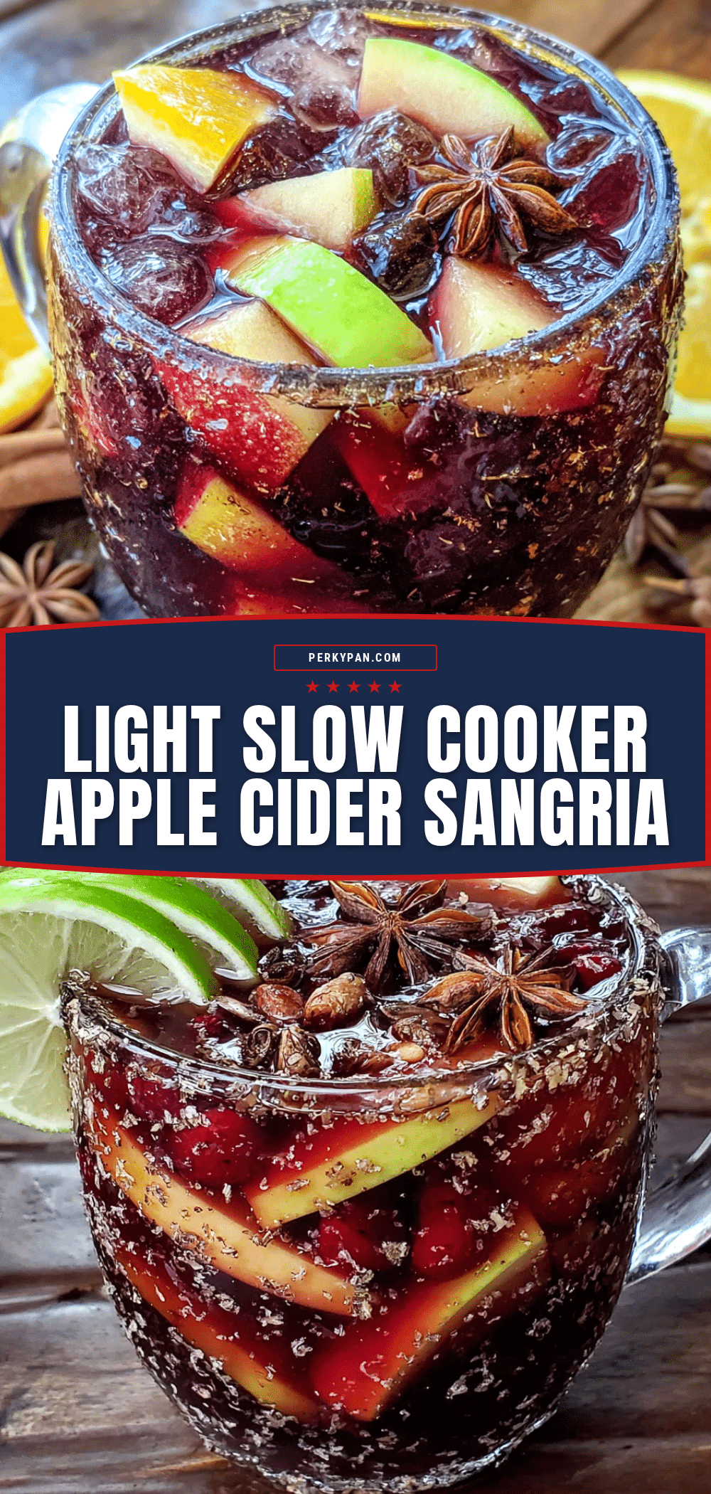 light slow cooker apple cider sangria recipe