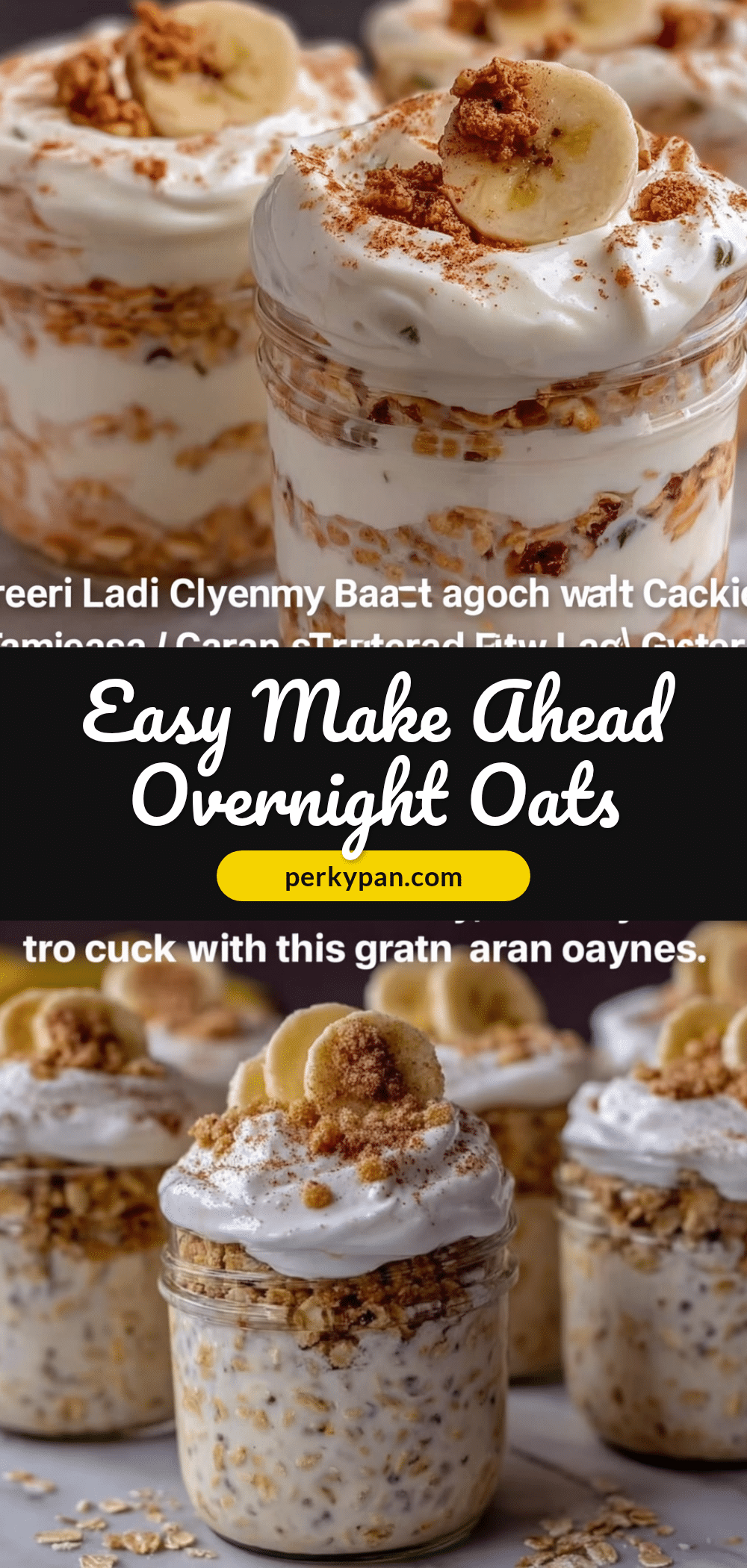make ahead overnight oats recipe