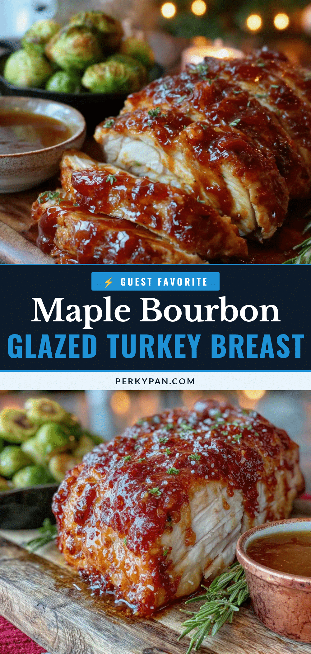 maple bourbon glazed turkey breast for two recipe