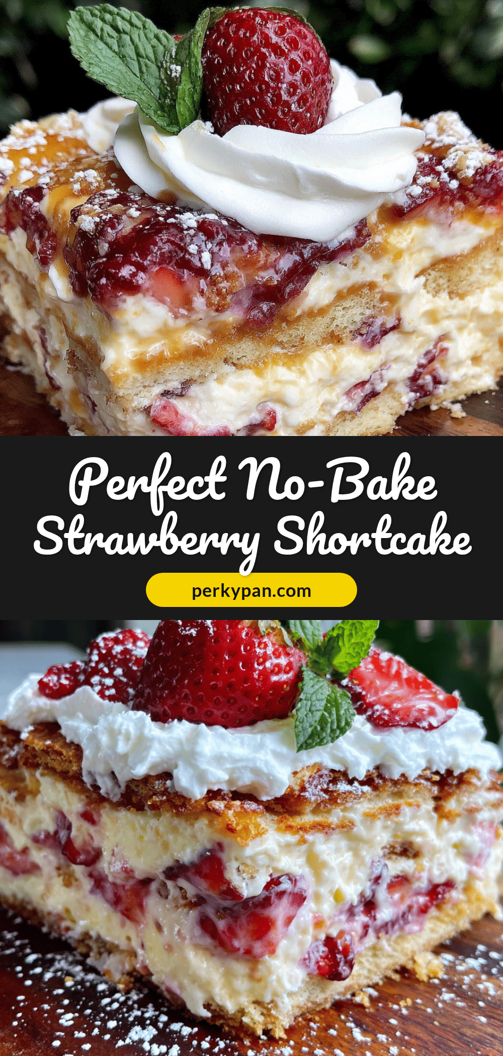 no-bake strawberry shortcake icebox cake recipe