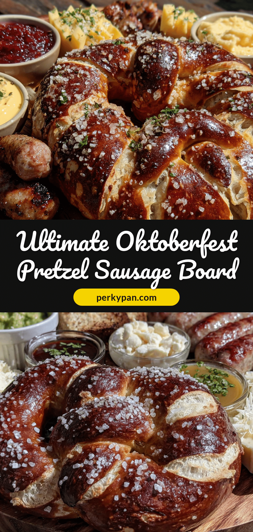 Oktoberfest Pretzel and Sausage Board recipe