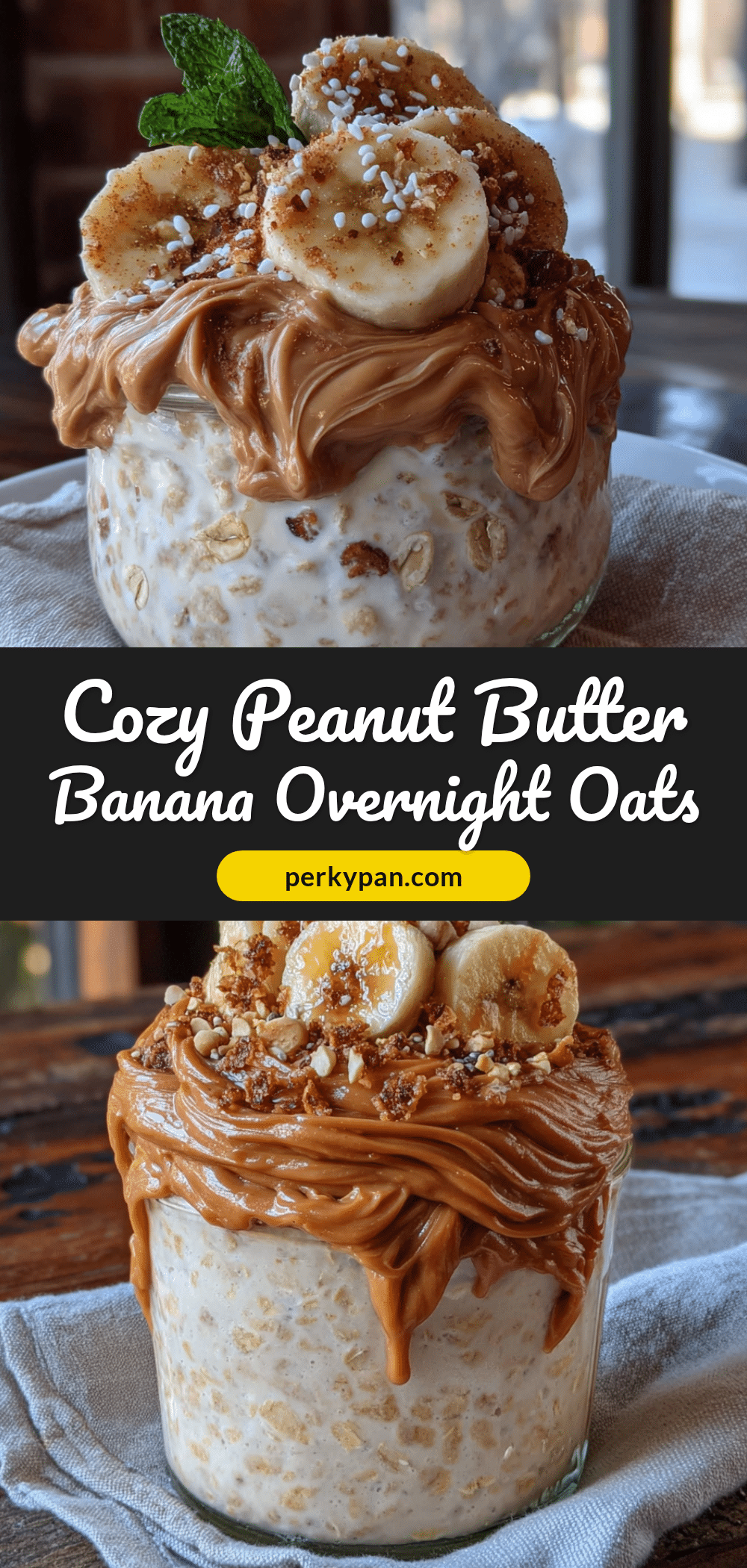 peanut butter banana overnight oats recipe