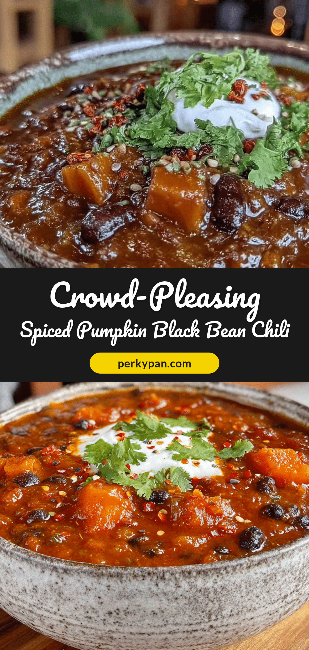 pumpkin black bean chili recipe