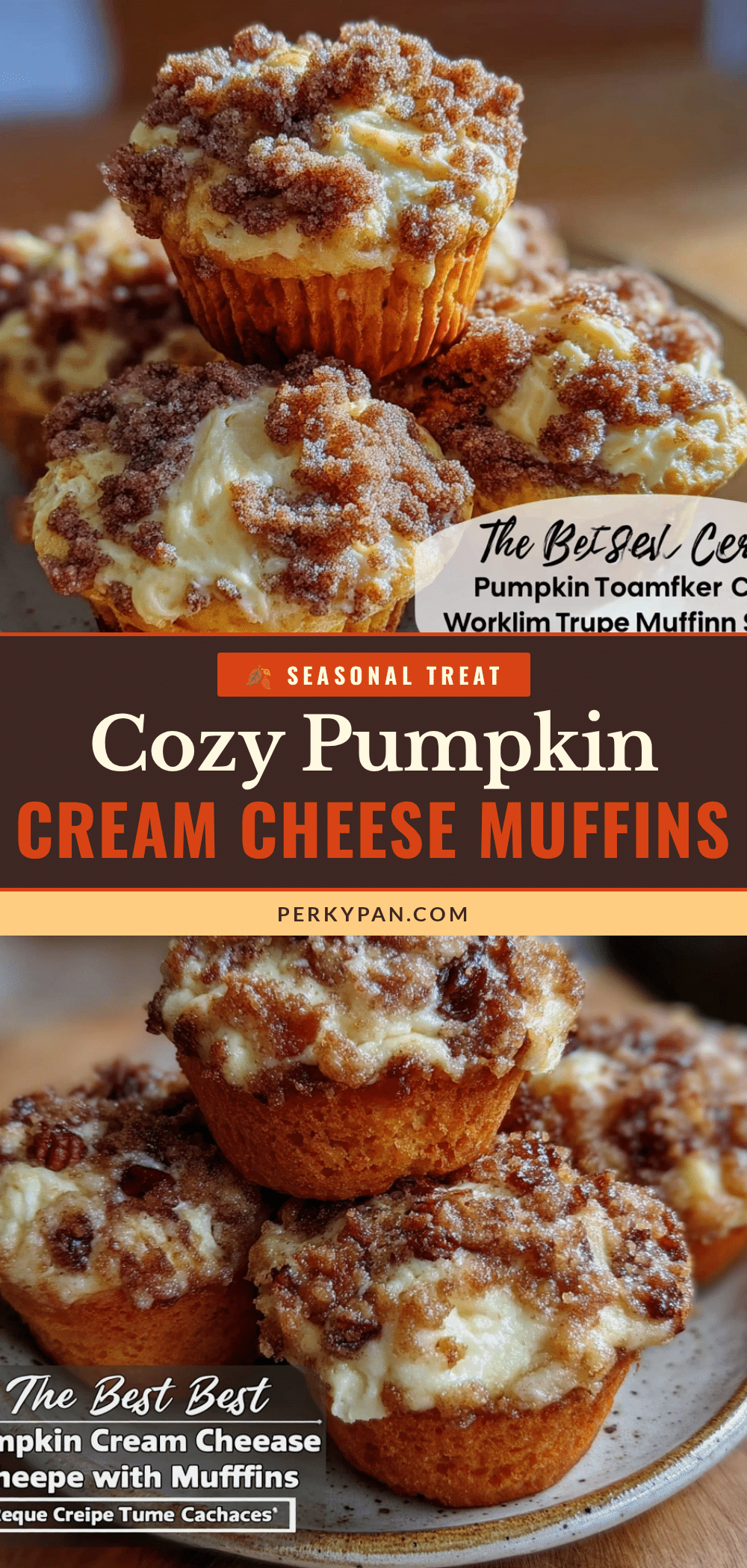 pumpkin cream cheese muffins recipe