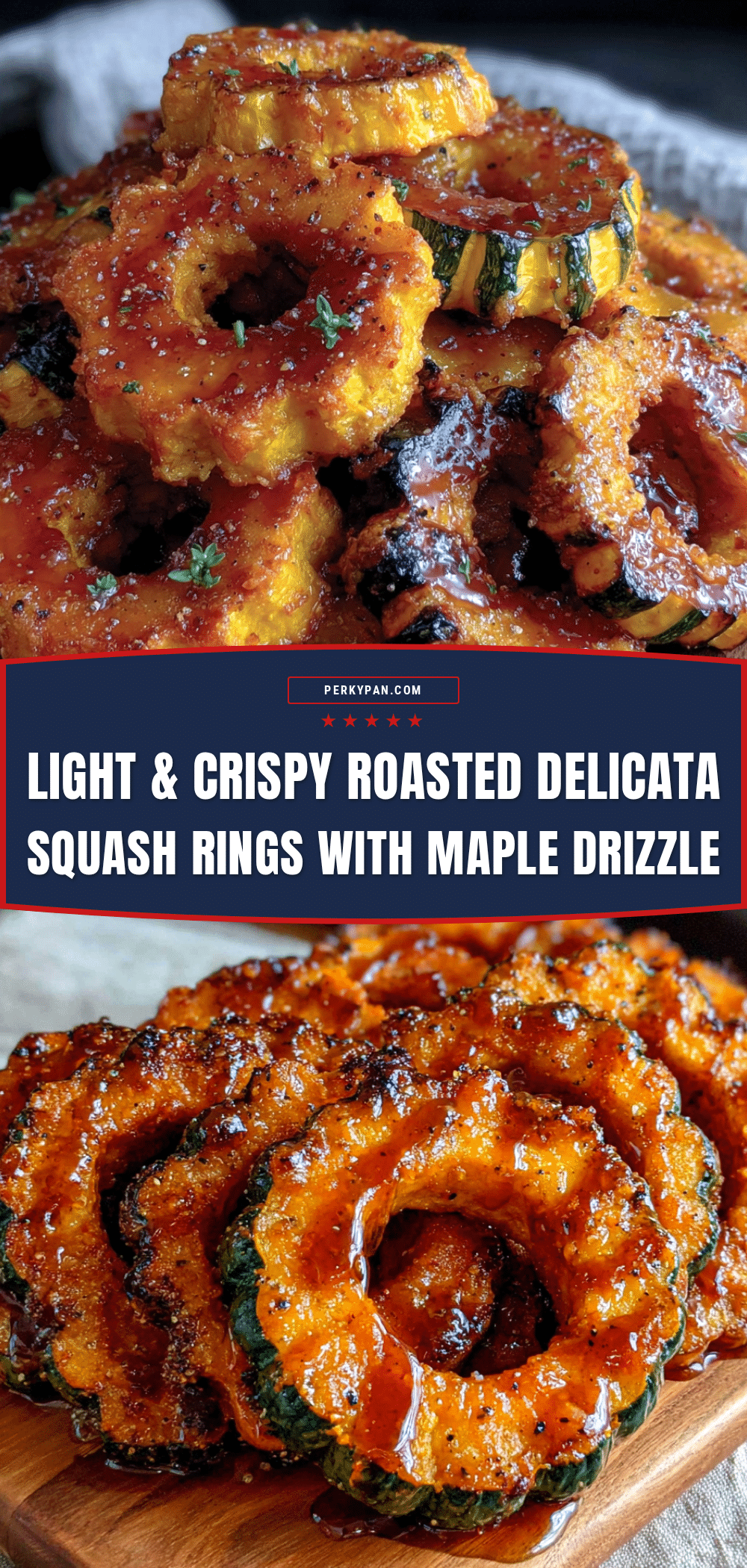roasted delicata squash rings recipe