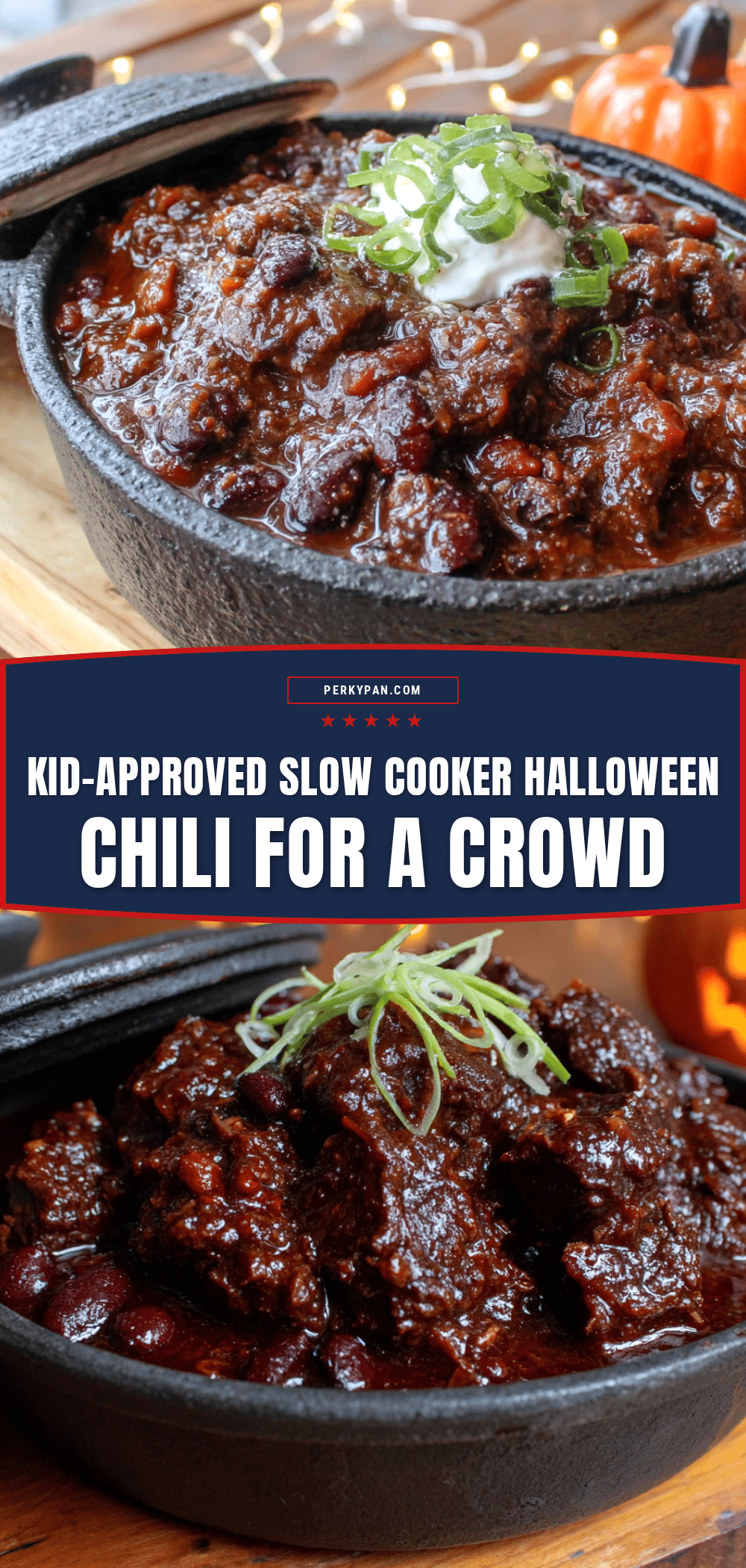 slow cooker halloween chili recipe