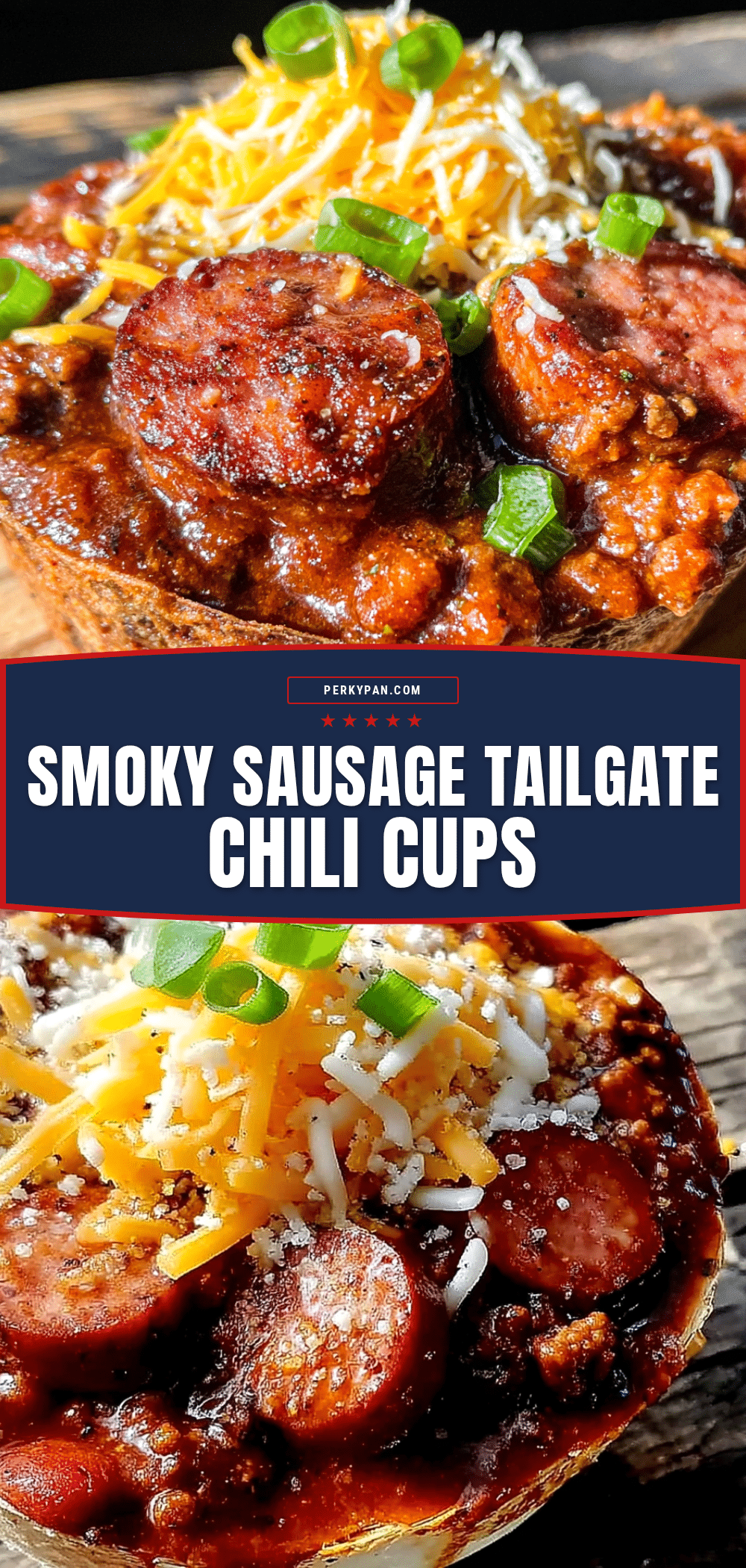 smoky sausage tailgate chili cups recipe