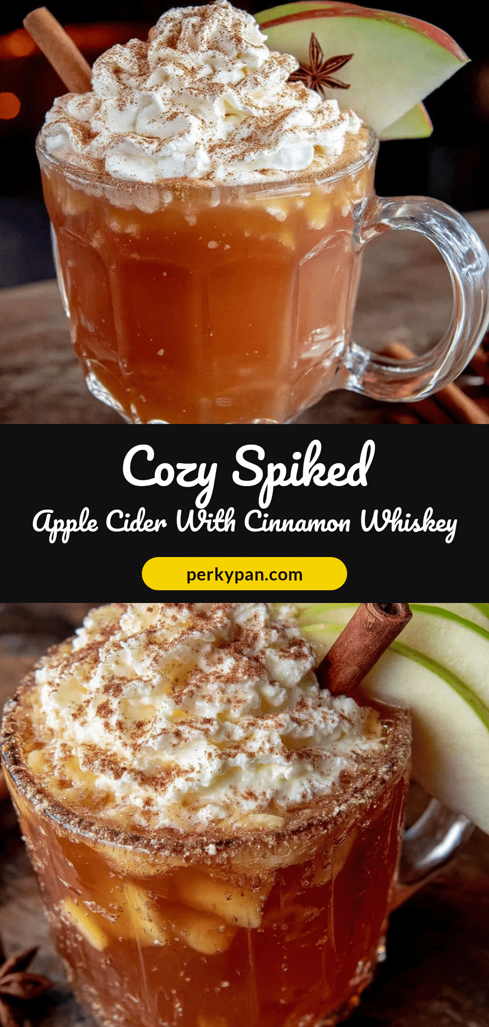 spiked apple cider with cinnamon whiskey recipe