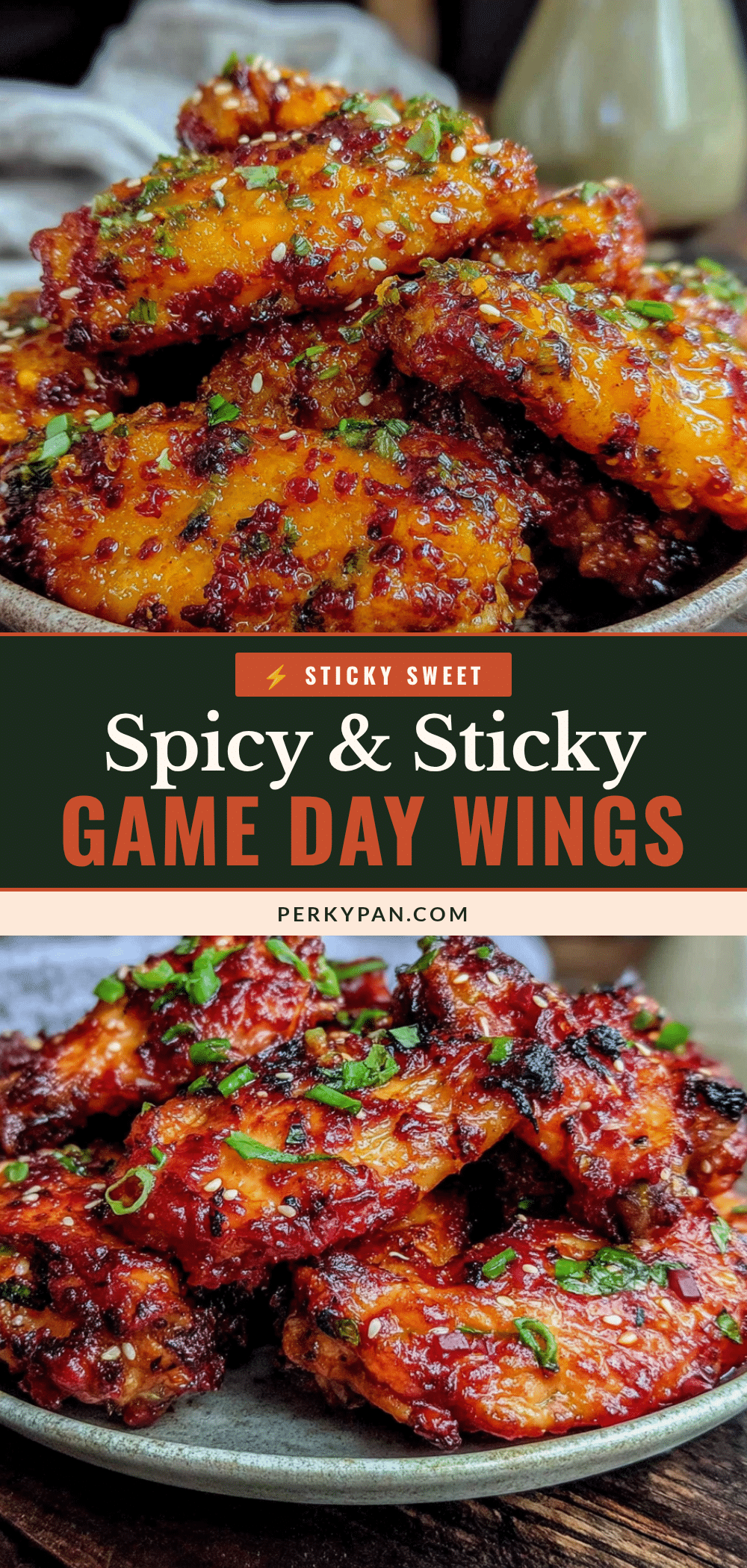 sticky honey sriracha chicken wings recipe