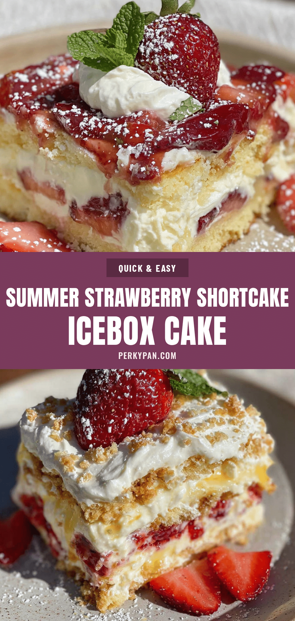 strawberry shortcake icebox cake recipe
