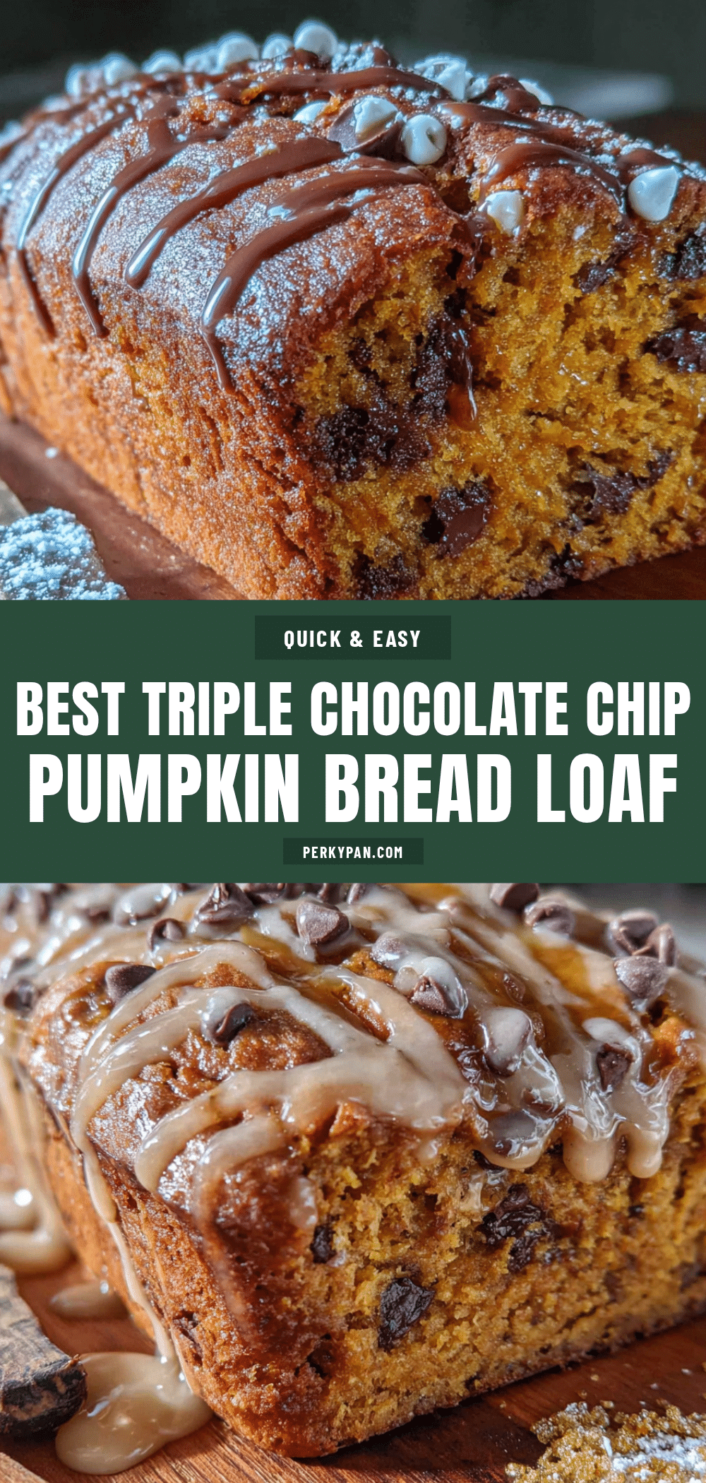 triple chocolate chip pumpkin bread recipe