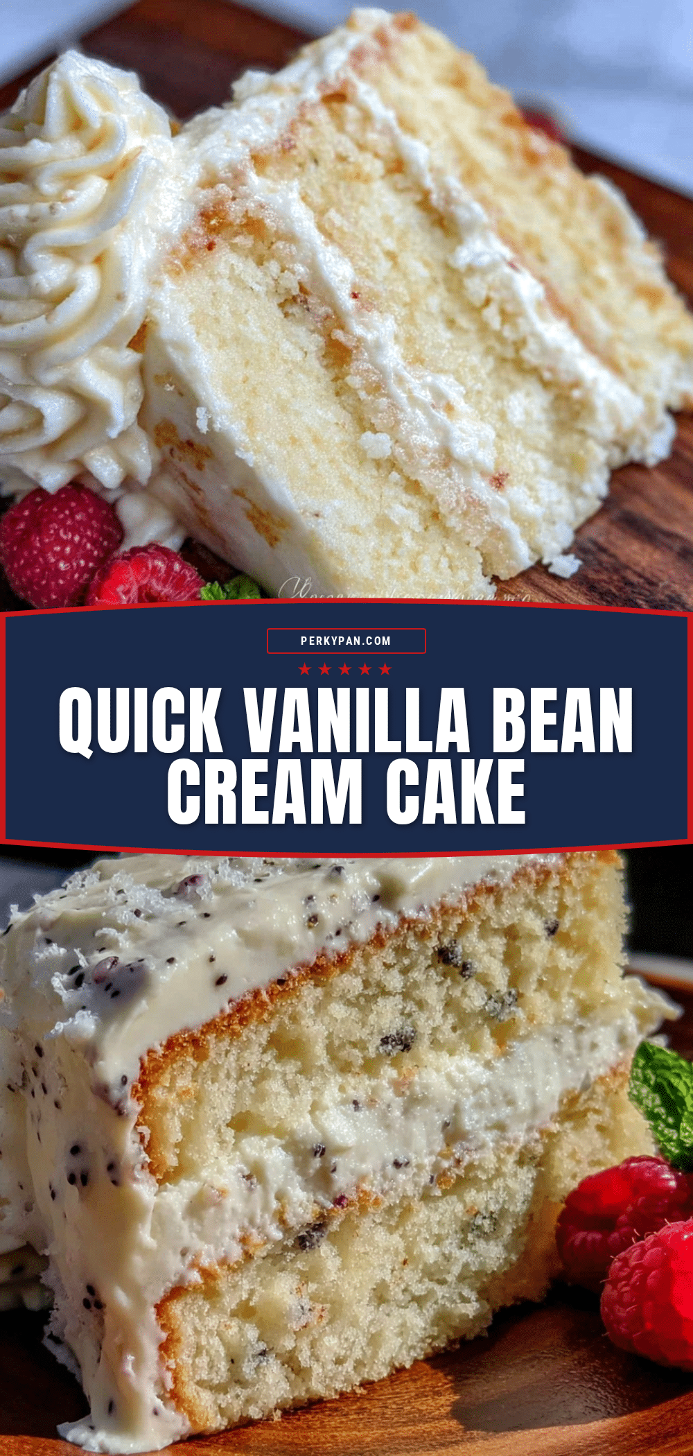 vanilla bean cream cake recipe
