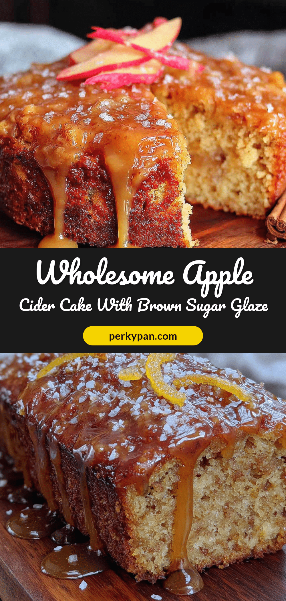 apple cider cake with brown sugar glaze recipe